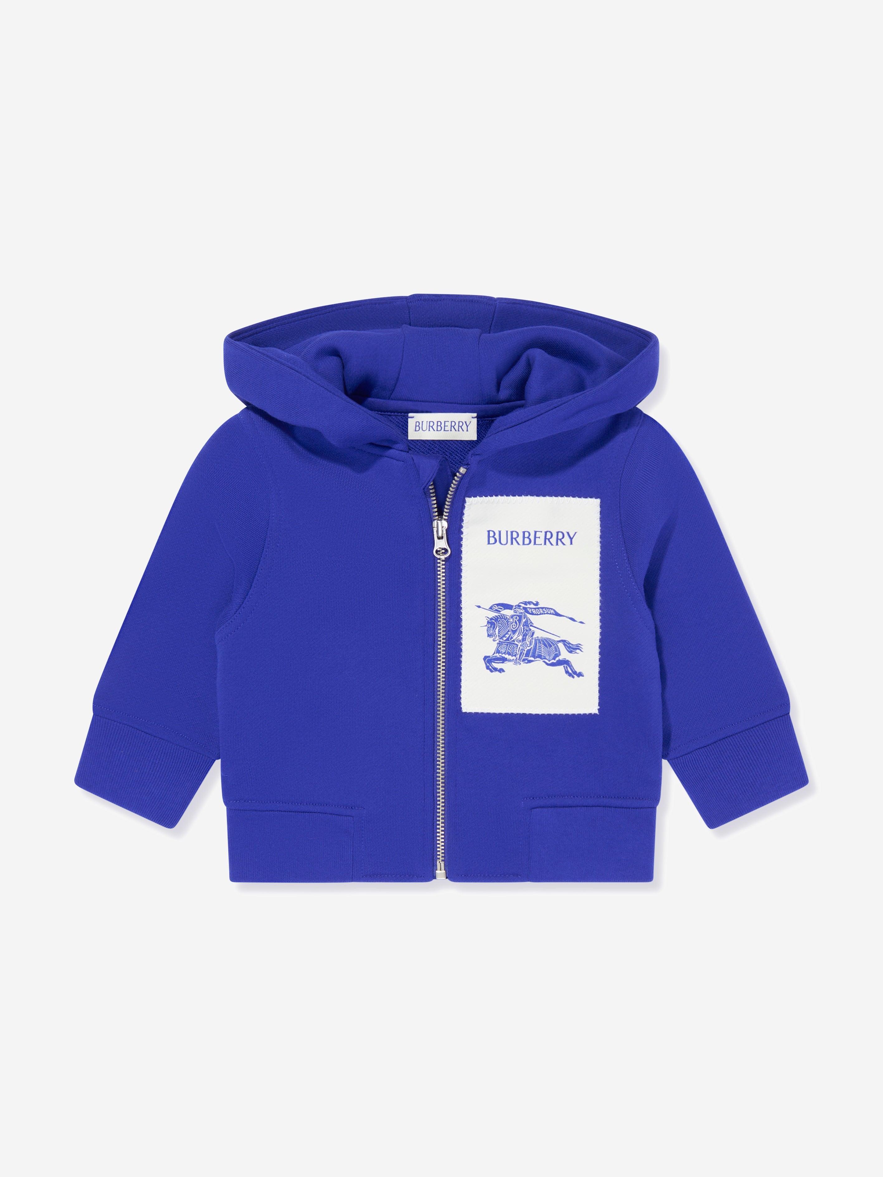 Baby Boys EKD Label Sutton Zip Up Top in Blue