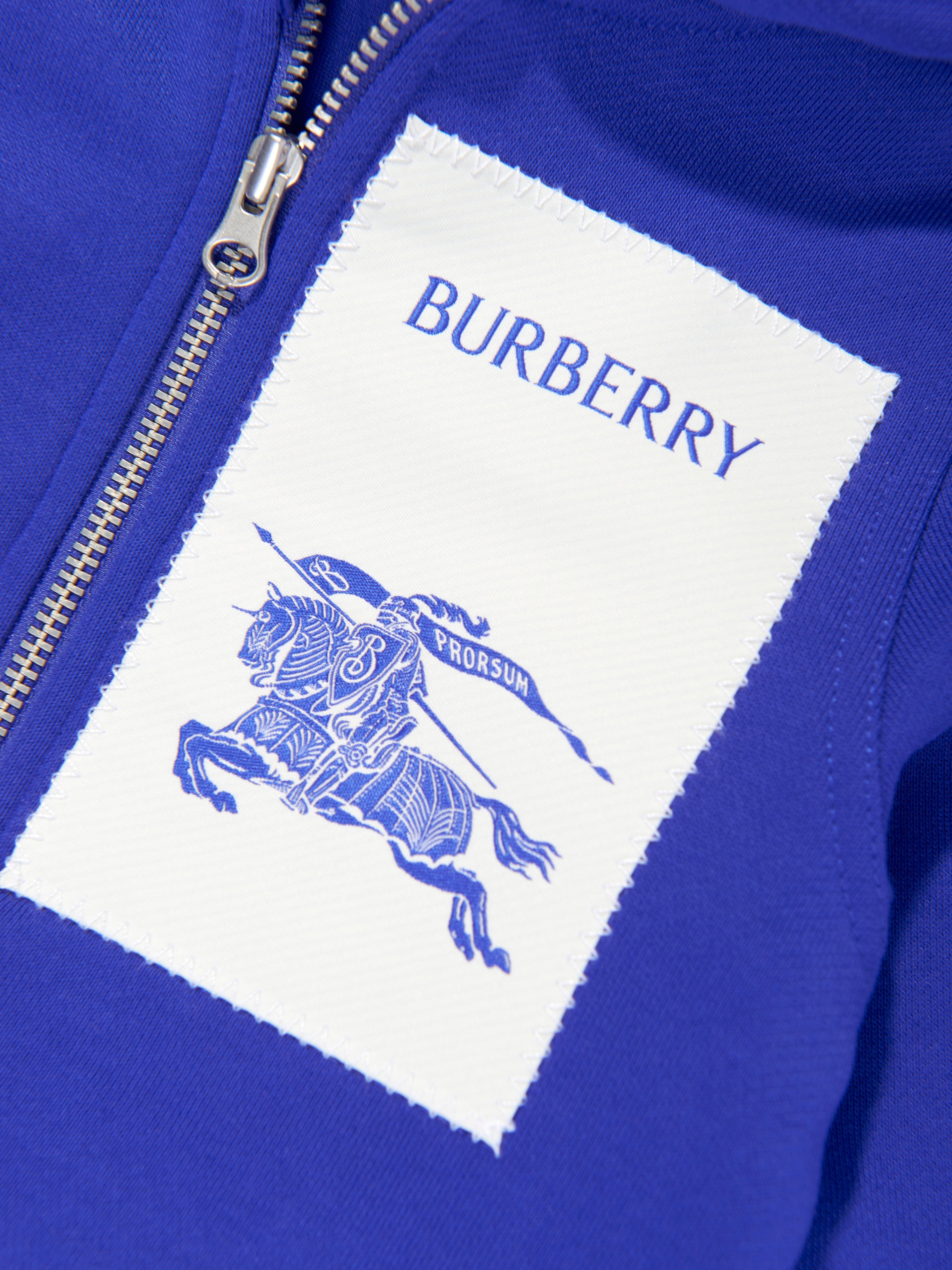Baby Boys EKD Label Sutton Zip Up Top in Blue