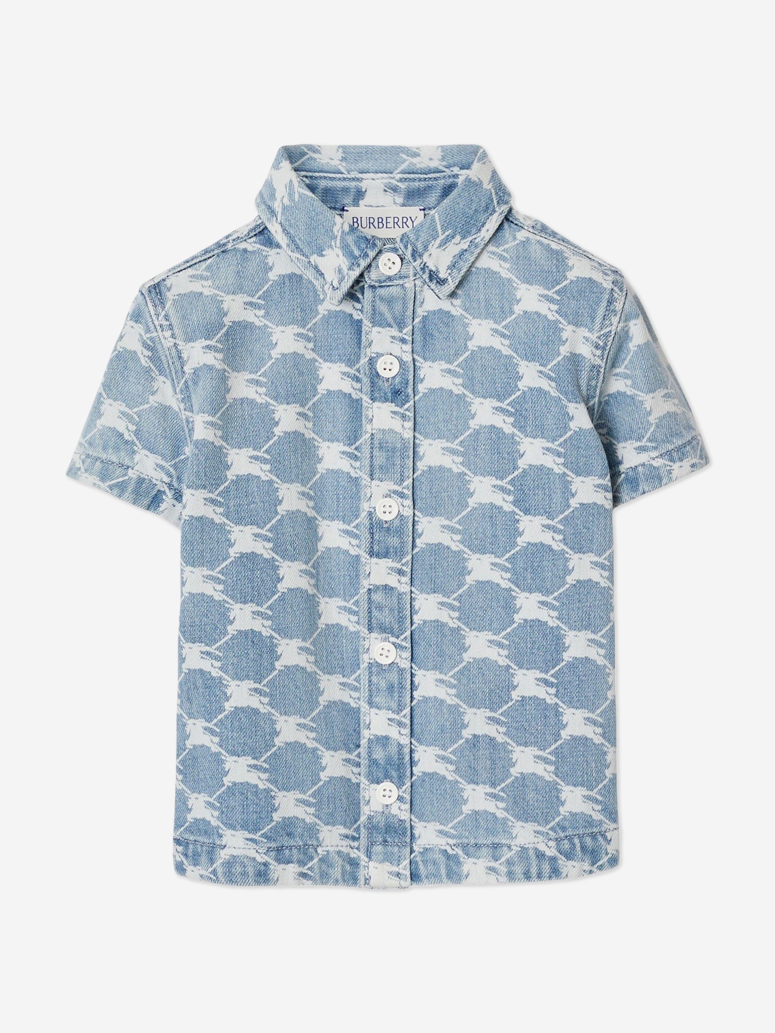 Baby Boys Mini Alan Shirt in Blue