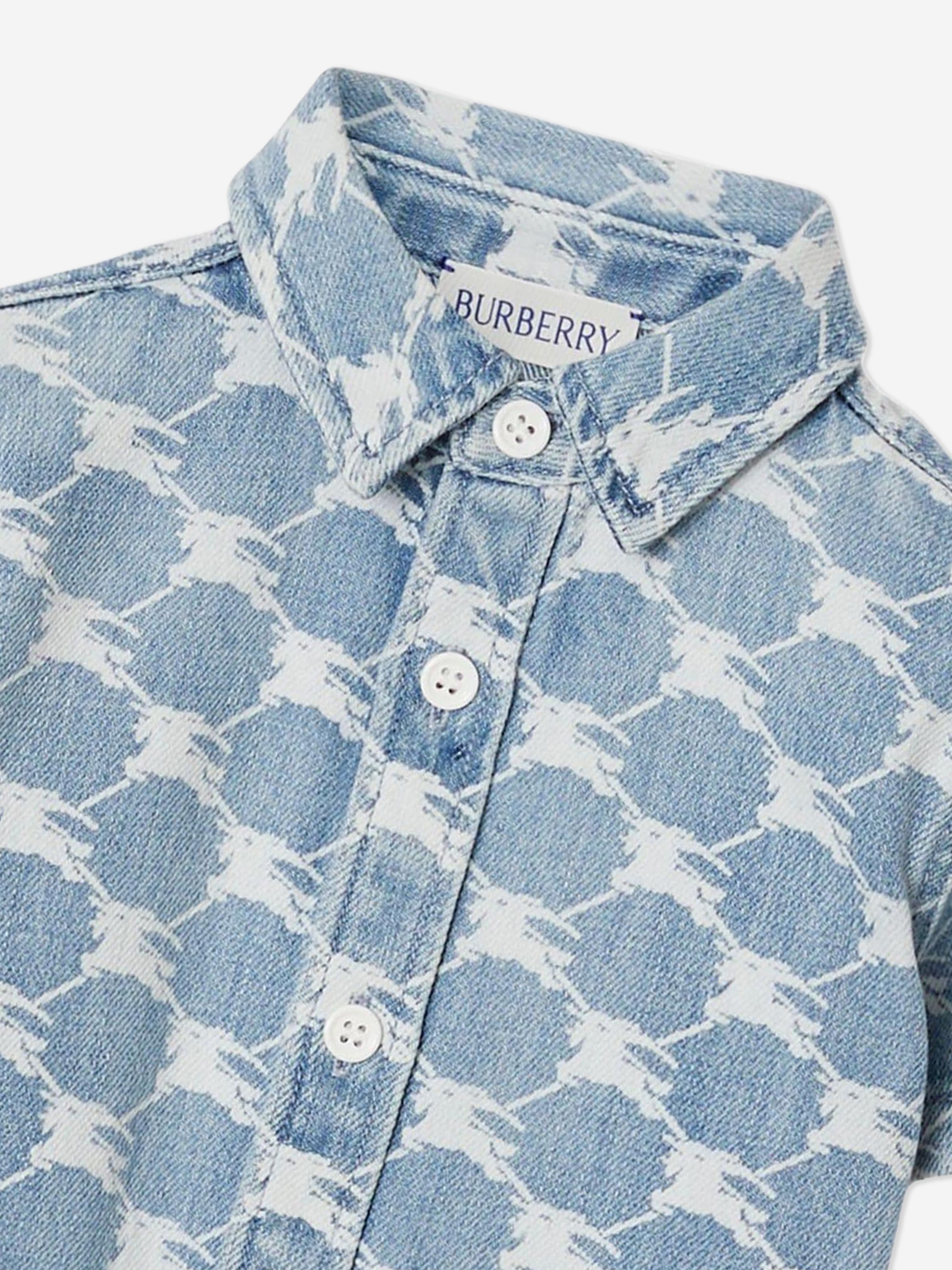 Baby Boys Mini Alan Shirt in Blue