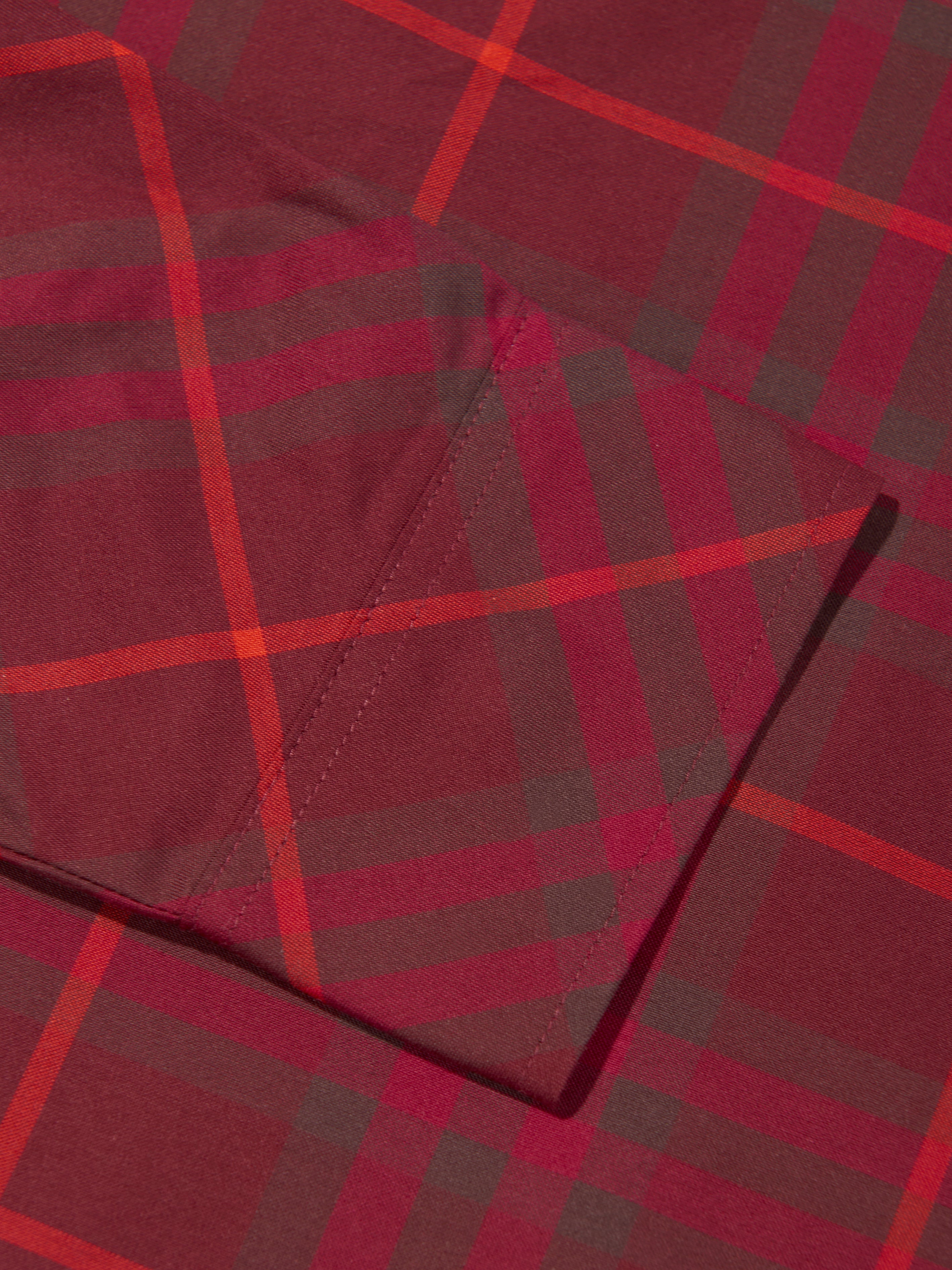Boys Check Angelo Shirt in Red
