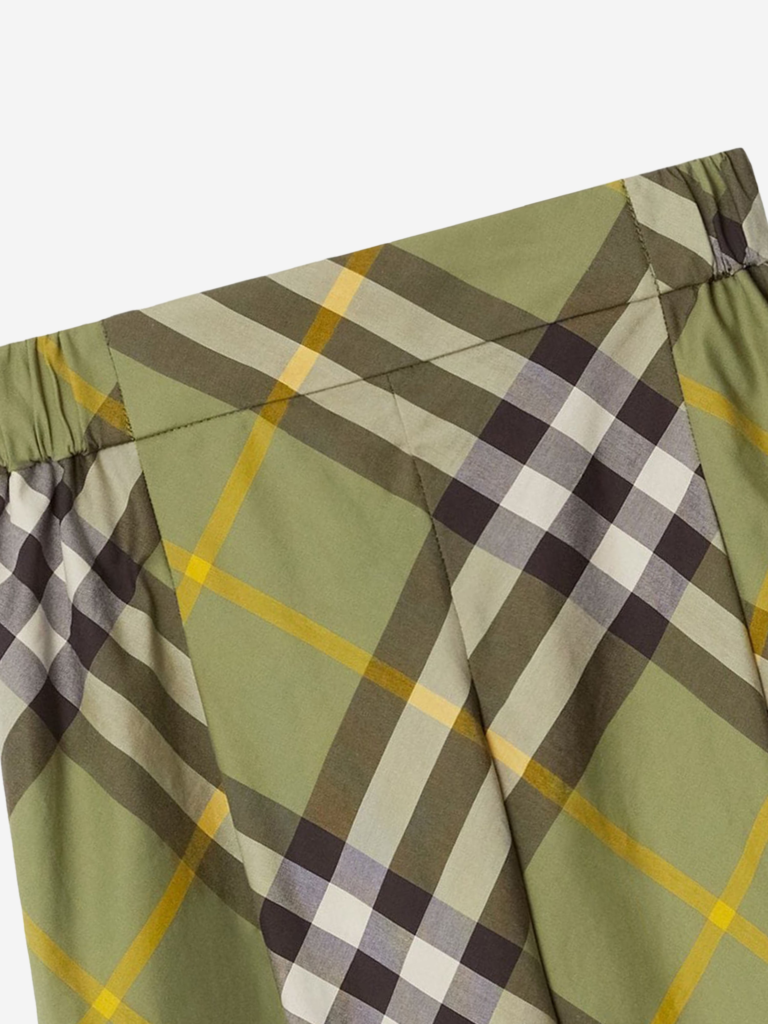 Girls Check Maya Trousers in Green