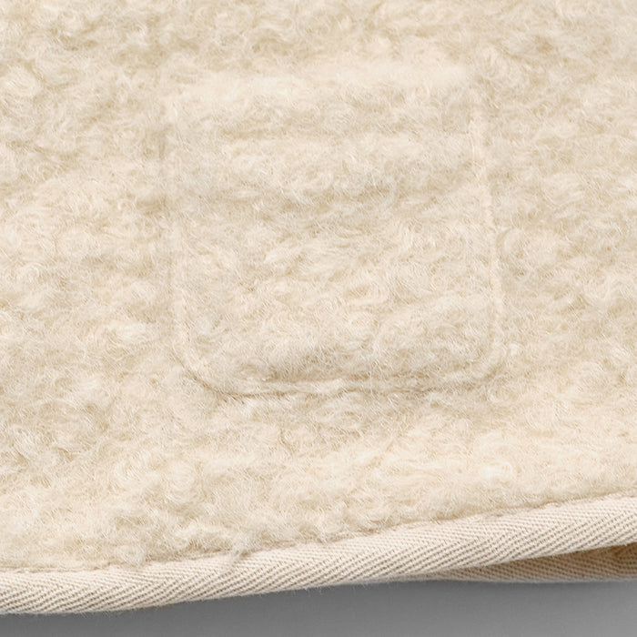 Baby Girls White Sherpa Fleece Padded Vest