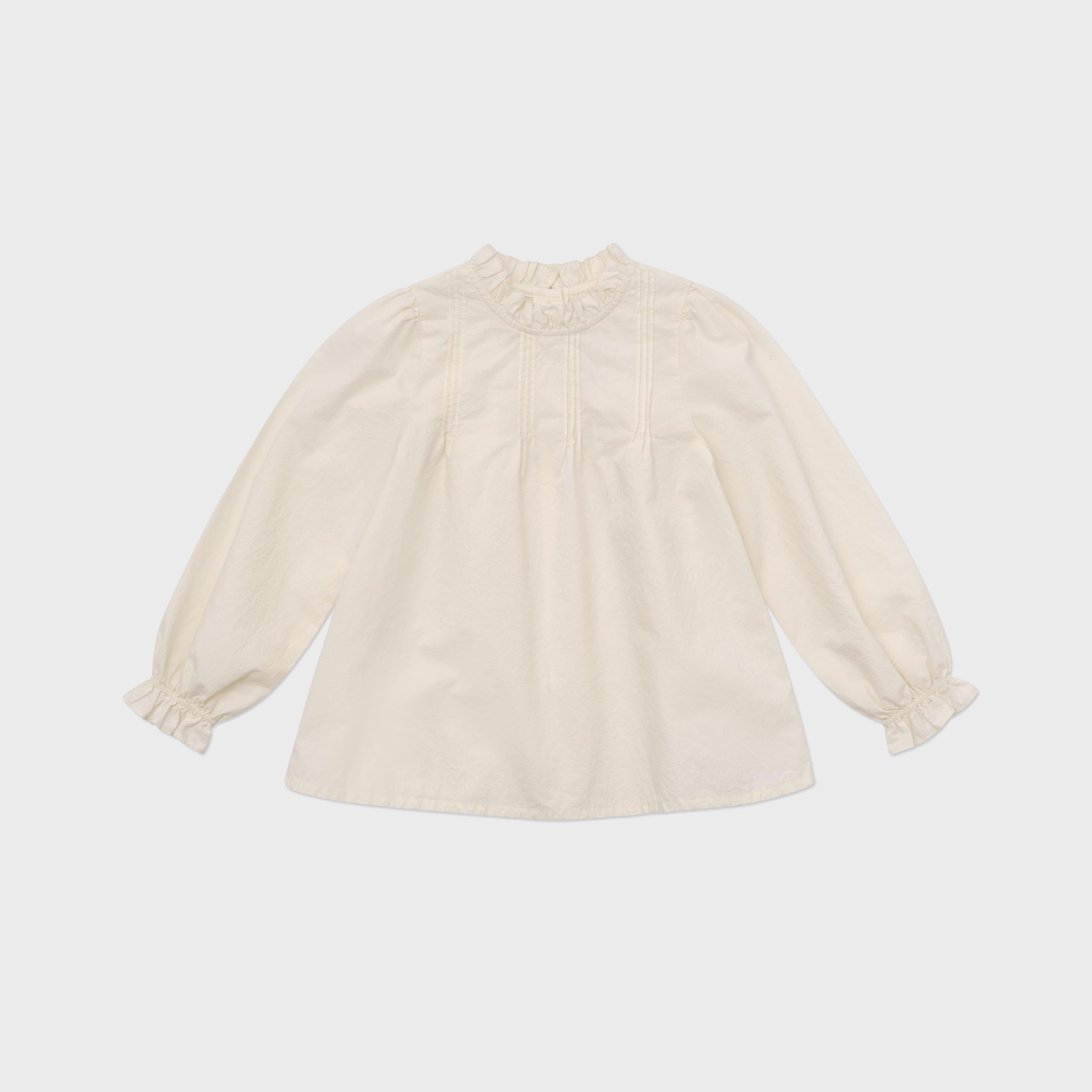 Girls White Cotton Shirt