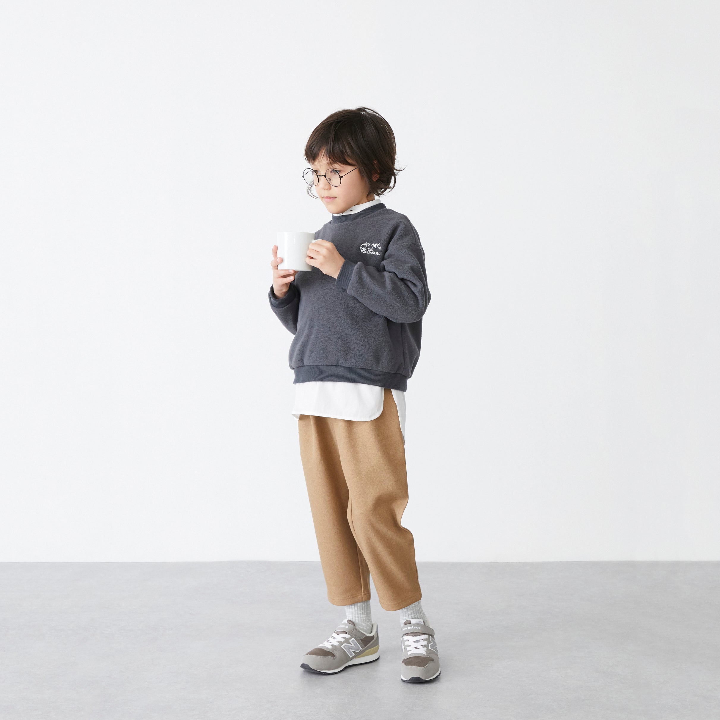 Boys & Girls Grey Logo Sweatshirt