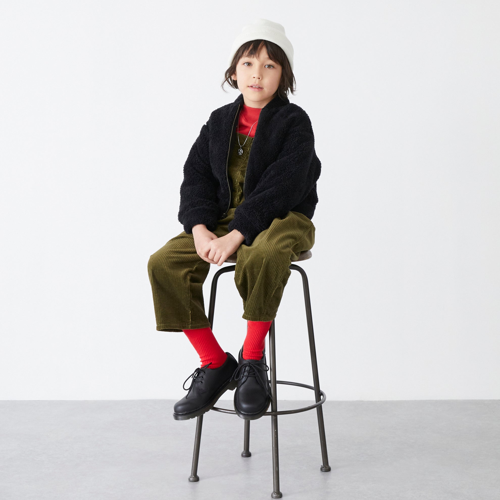 Boys & Girls Red Logo Socks