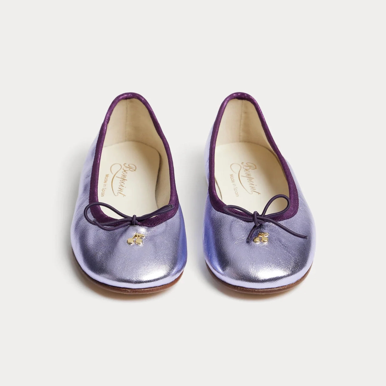 Girls Lilac Ballet Flat Shoes