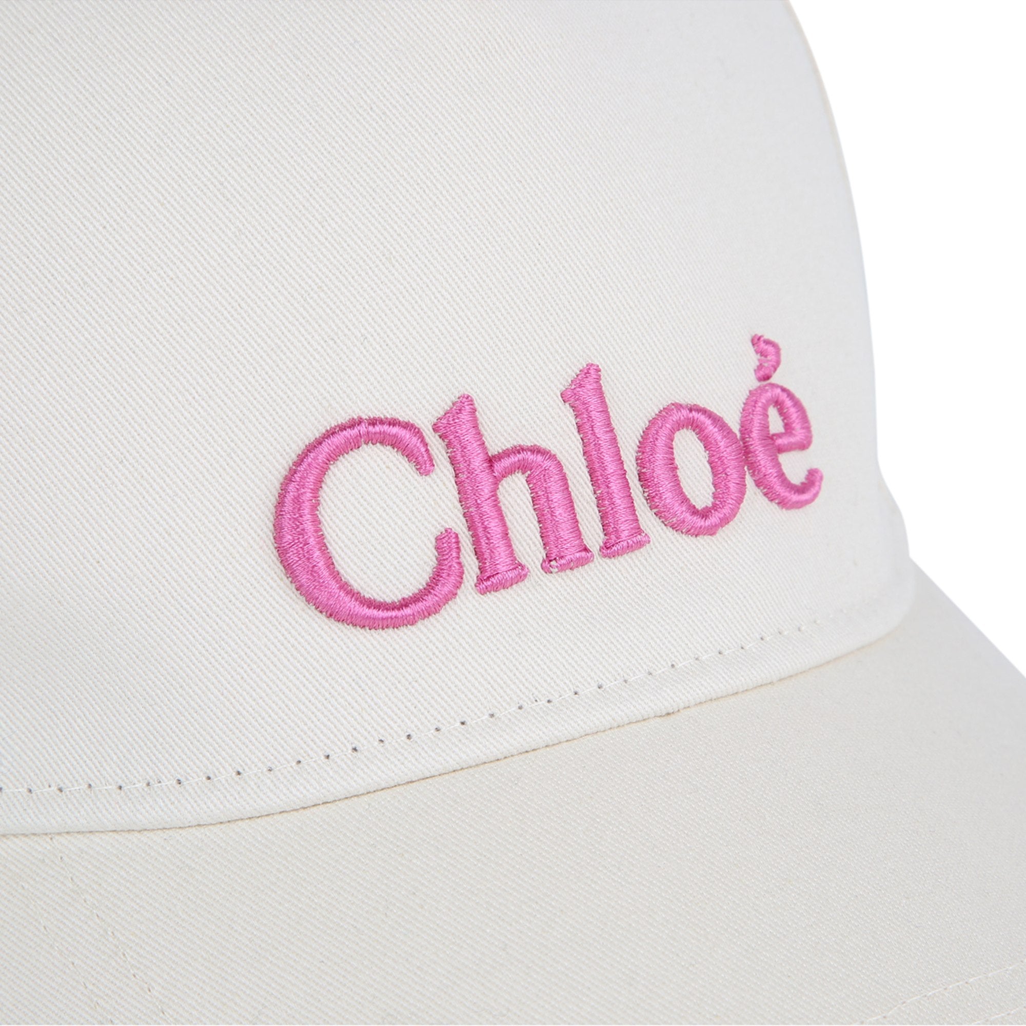 Girls White Logo Baseball Cap