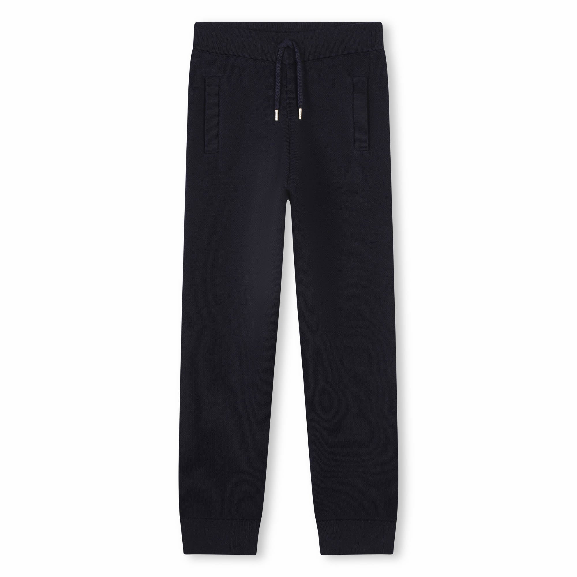 Girls Dark Blue Cotton Trousers