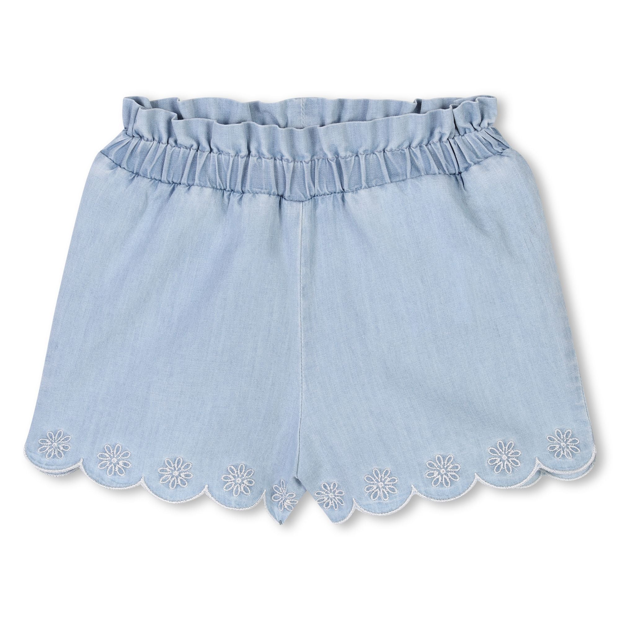 Baby Girls White Ruffled Cotton Set