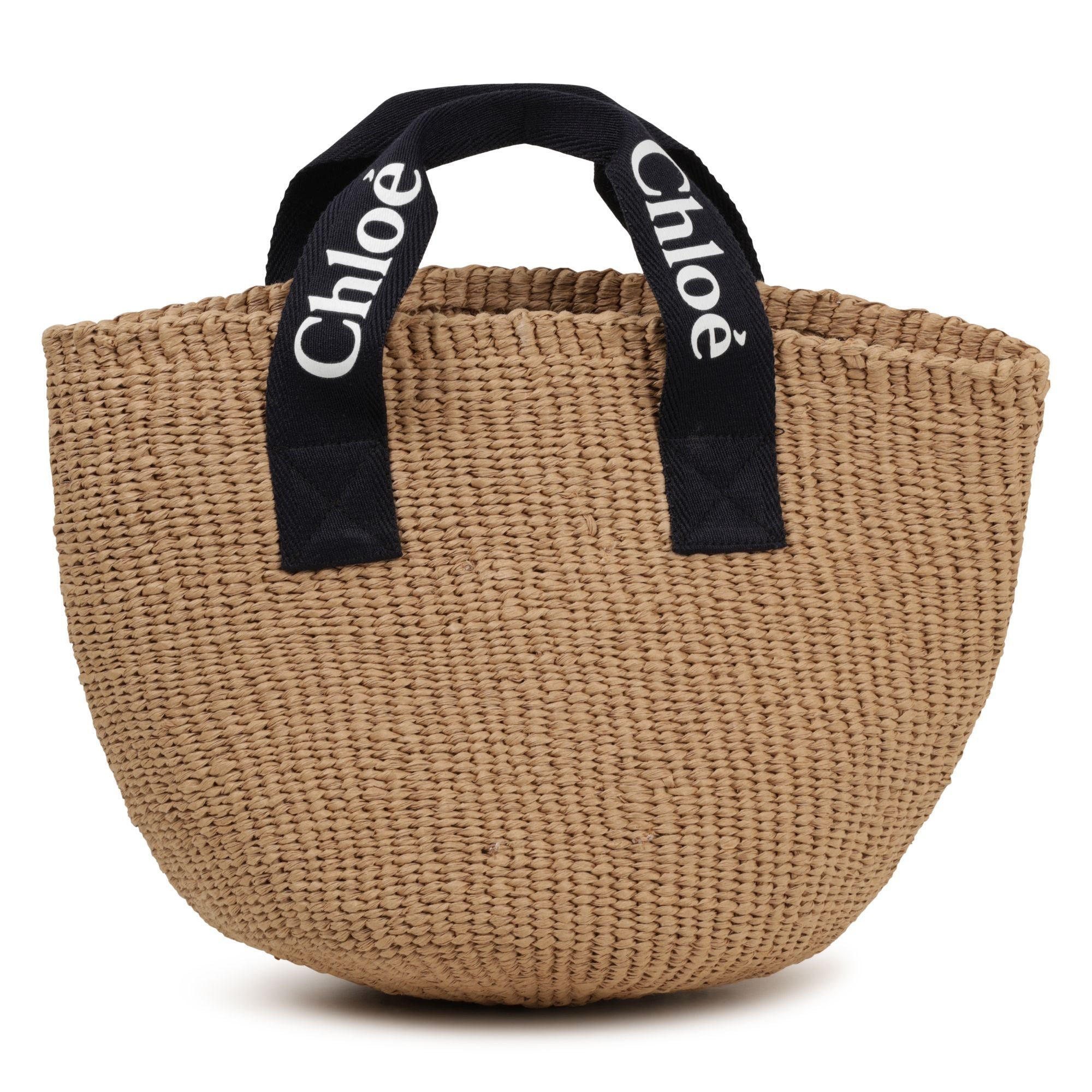 Girls Beige Woven Handbag(L33cmxH22cm)