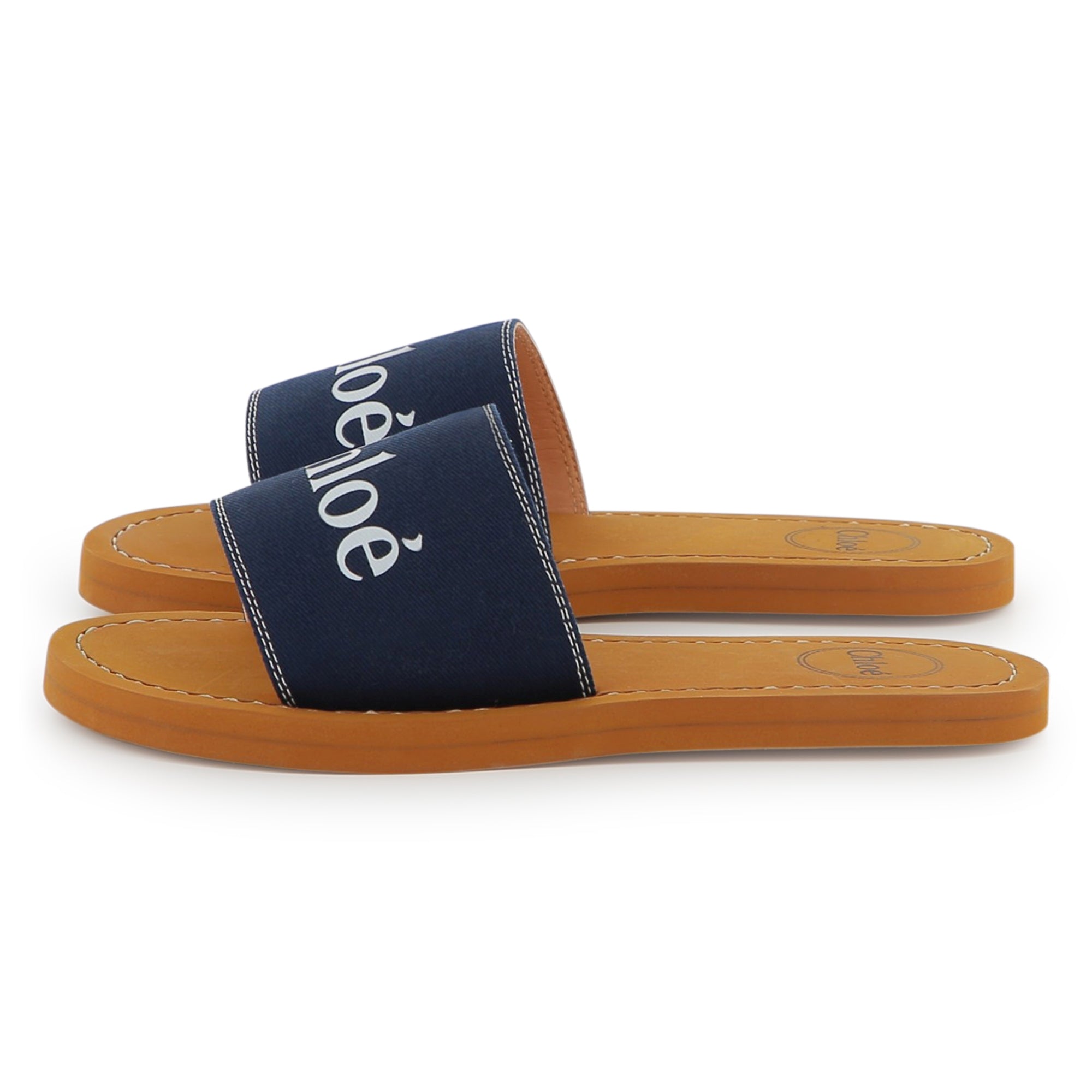Boys & Girls Blue Logo Slippers