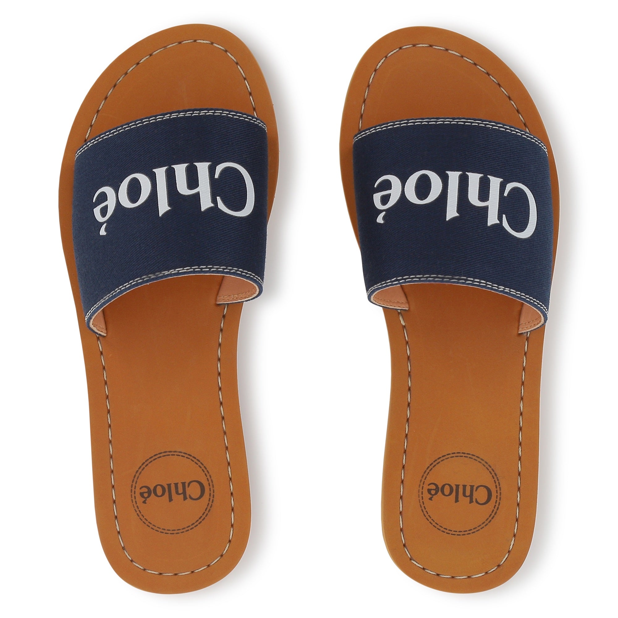 Boys & Girls Blue Logo Slippers