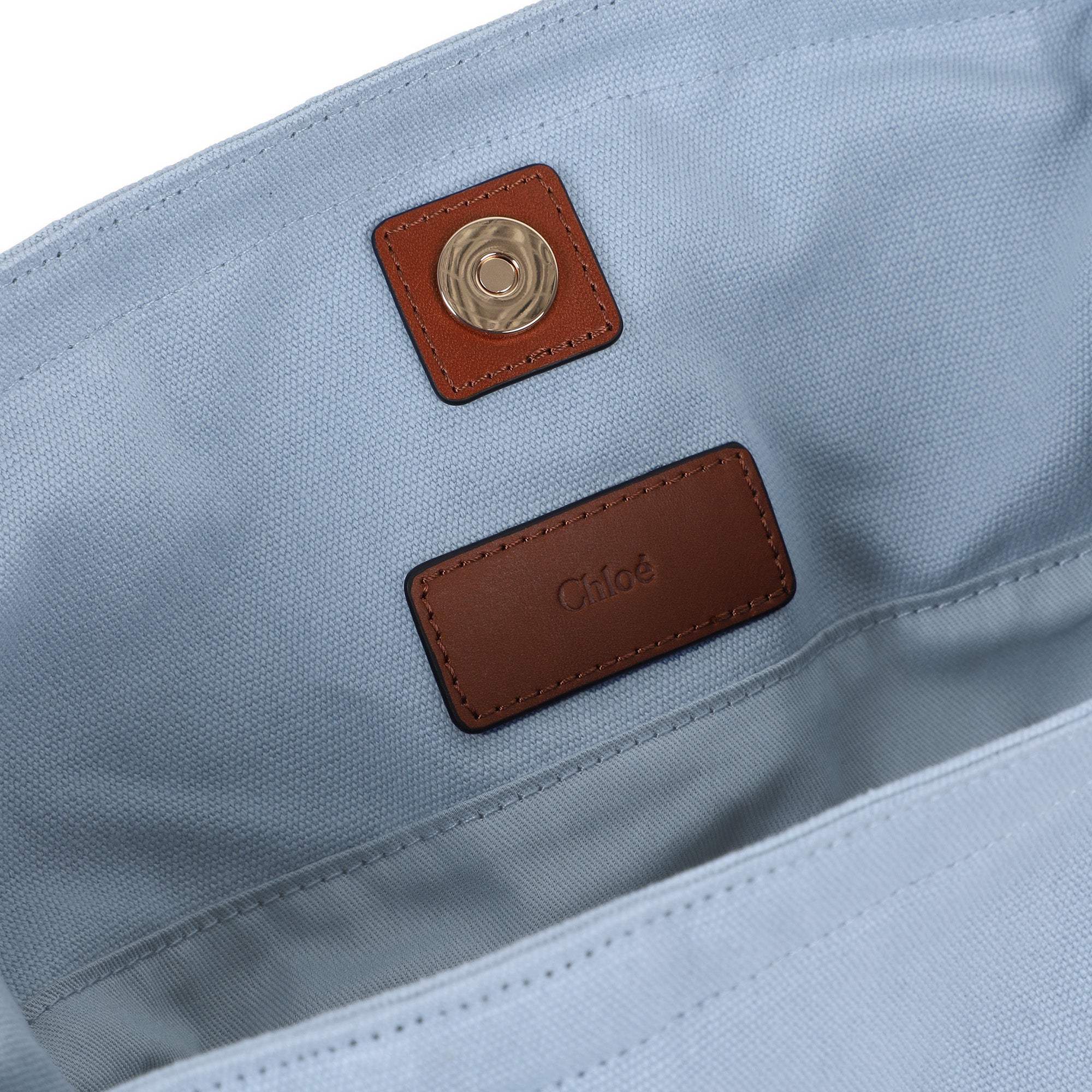 Girls Light Blue Embroidered Logo Handbag(W40 x H25 x D12 cm)