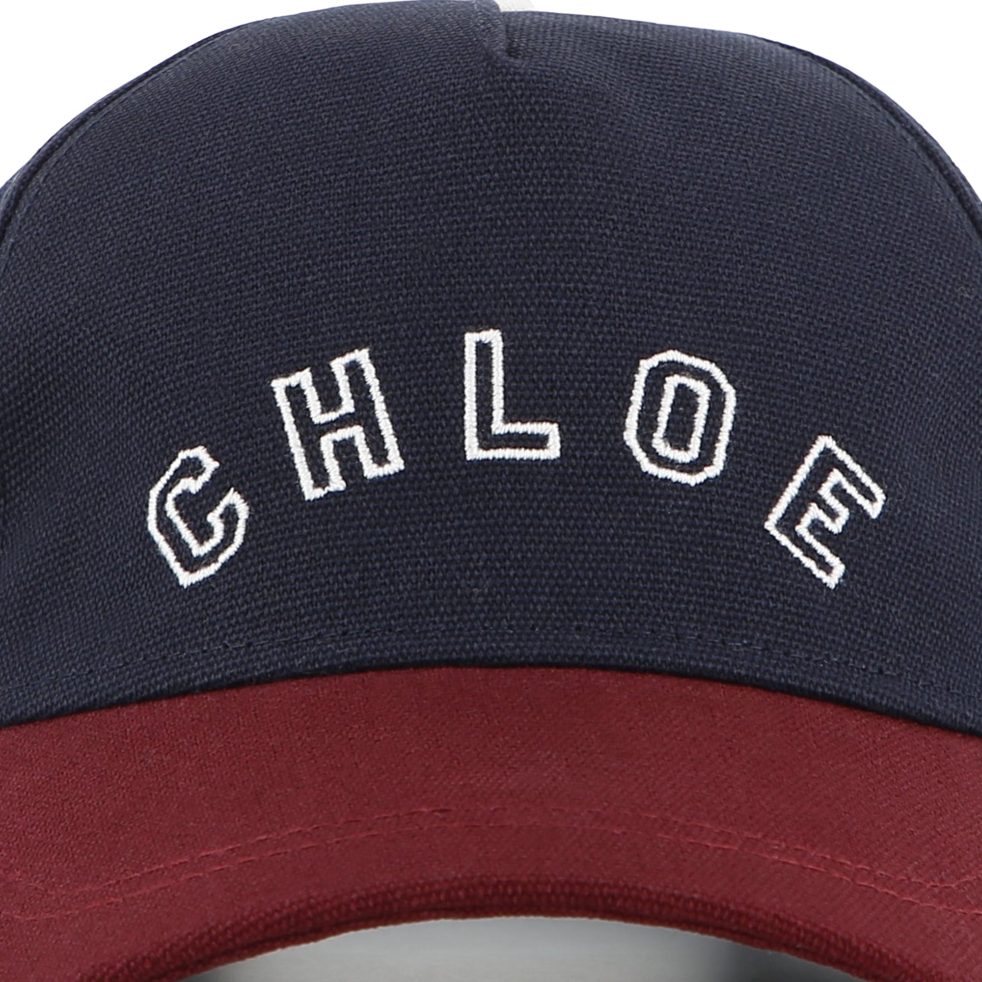 Girls Blue Logo Cotton Cap