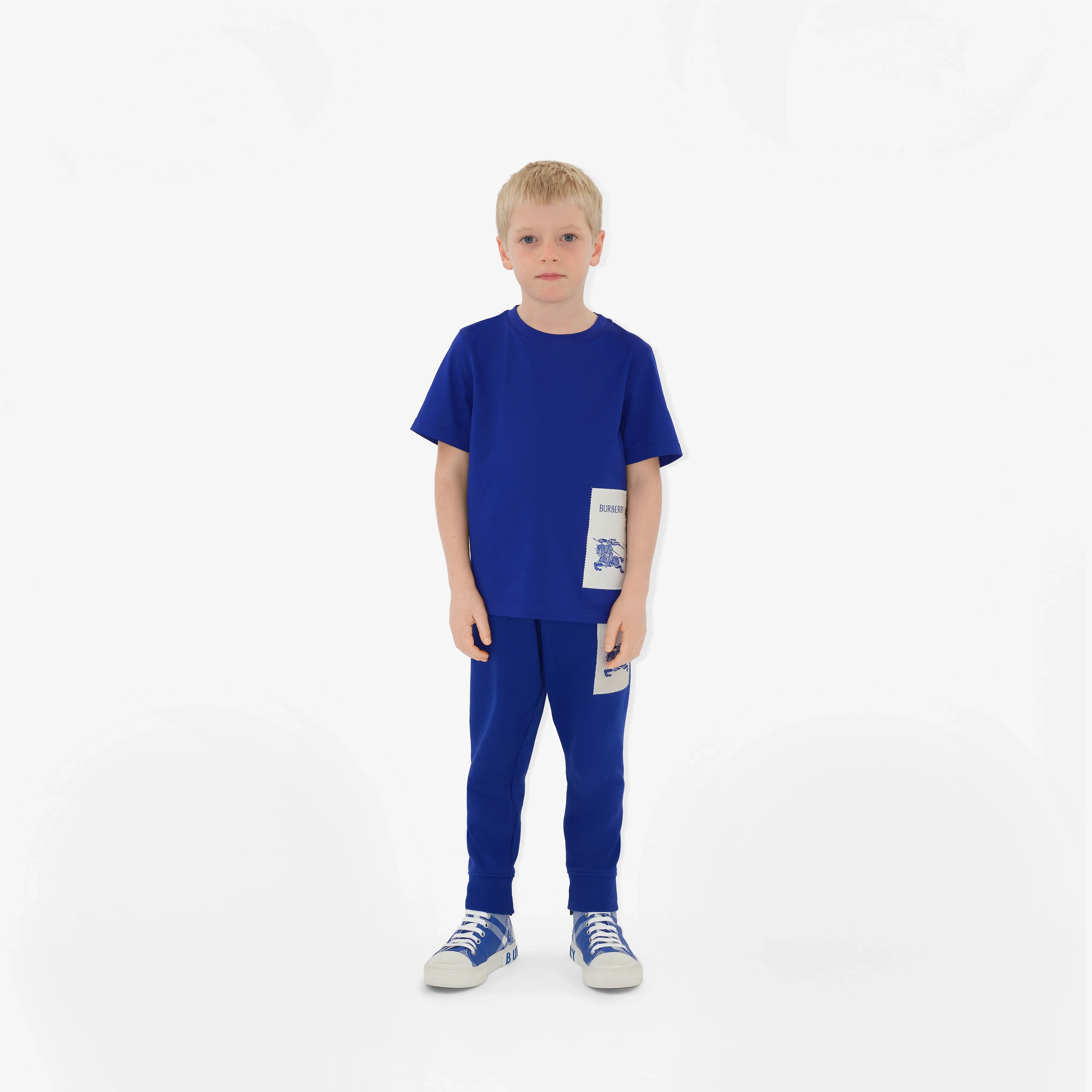 Boys EKD Label Sidney Joggers in Blue