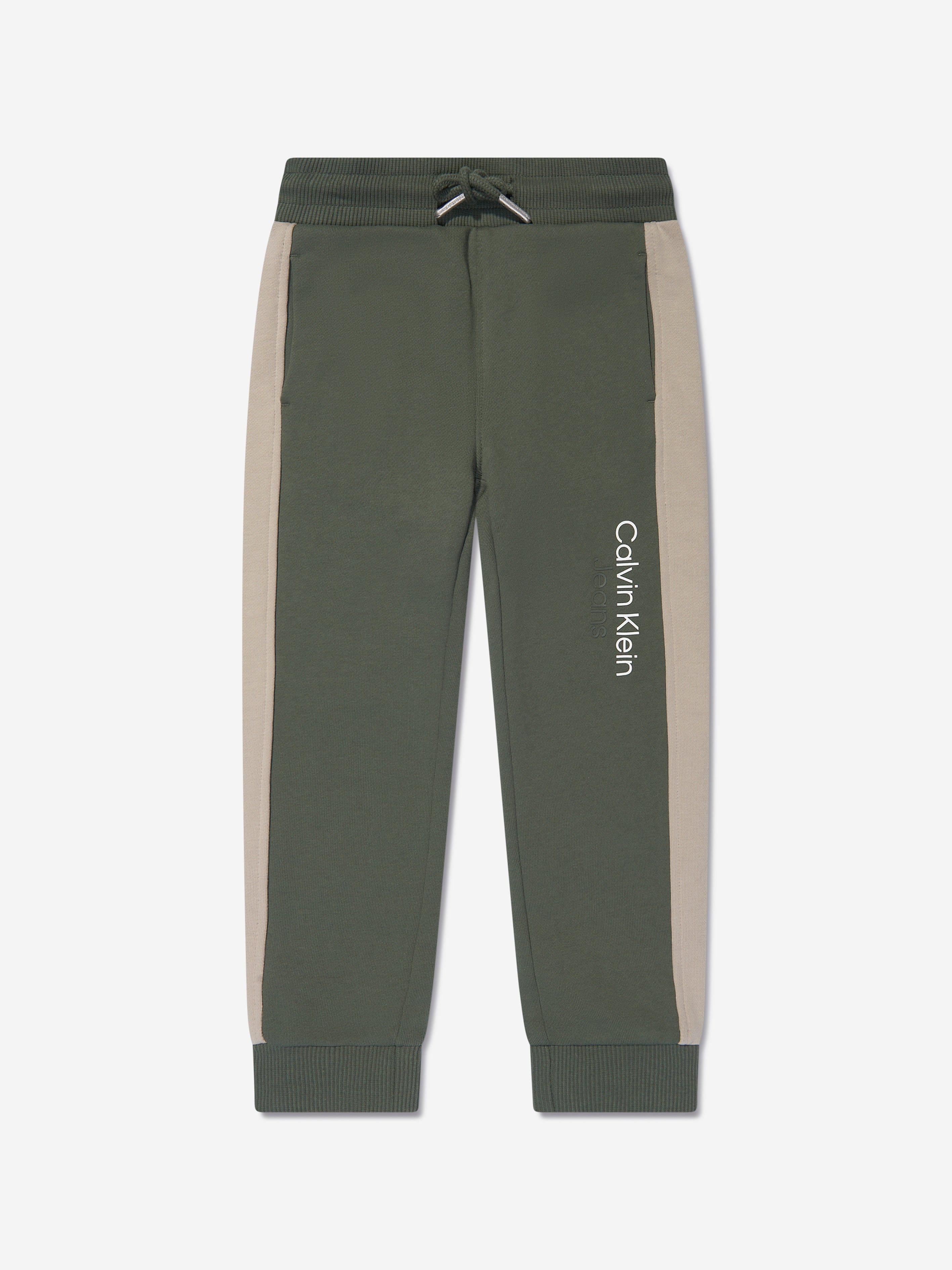 Calvin Klein Boys Colourblock Tracksuit in Green