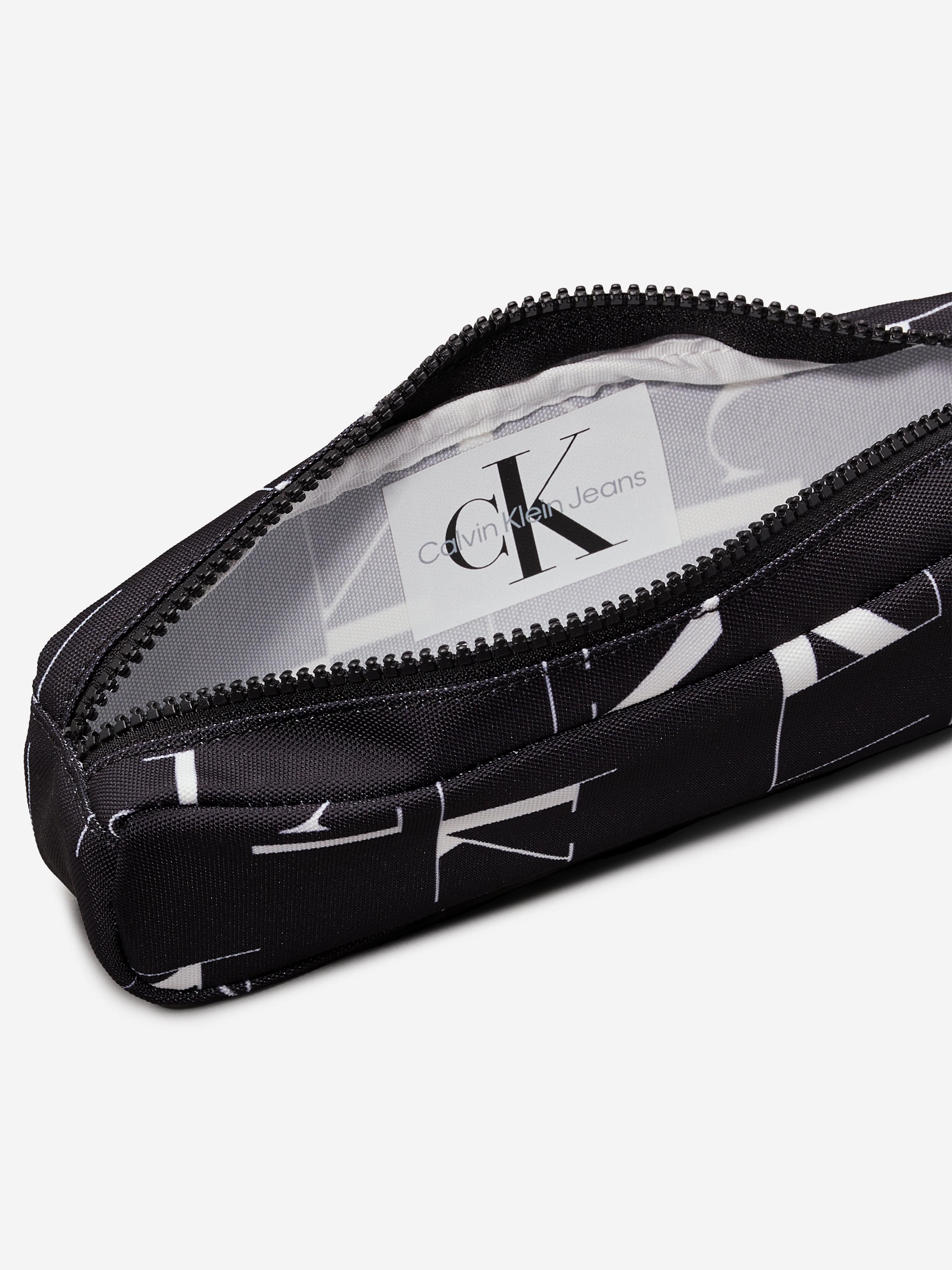 Calvin Klein Kids City Grid AOP Pencil Case in Black (19.5cm)