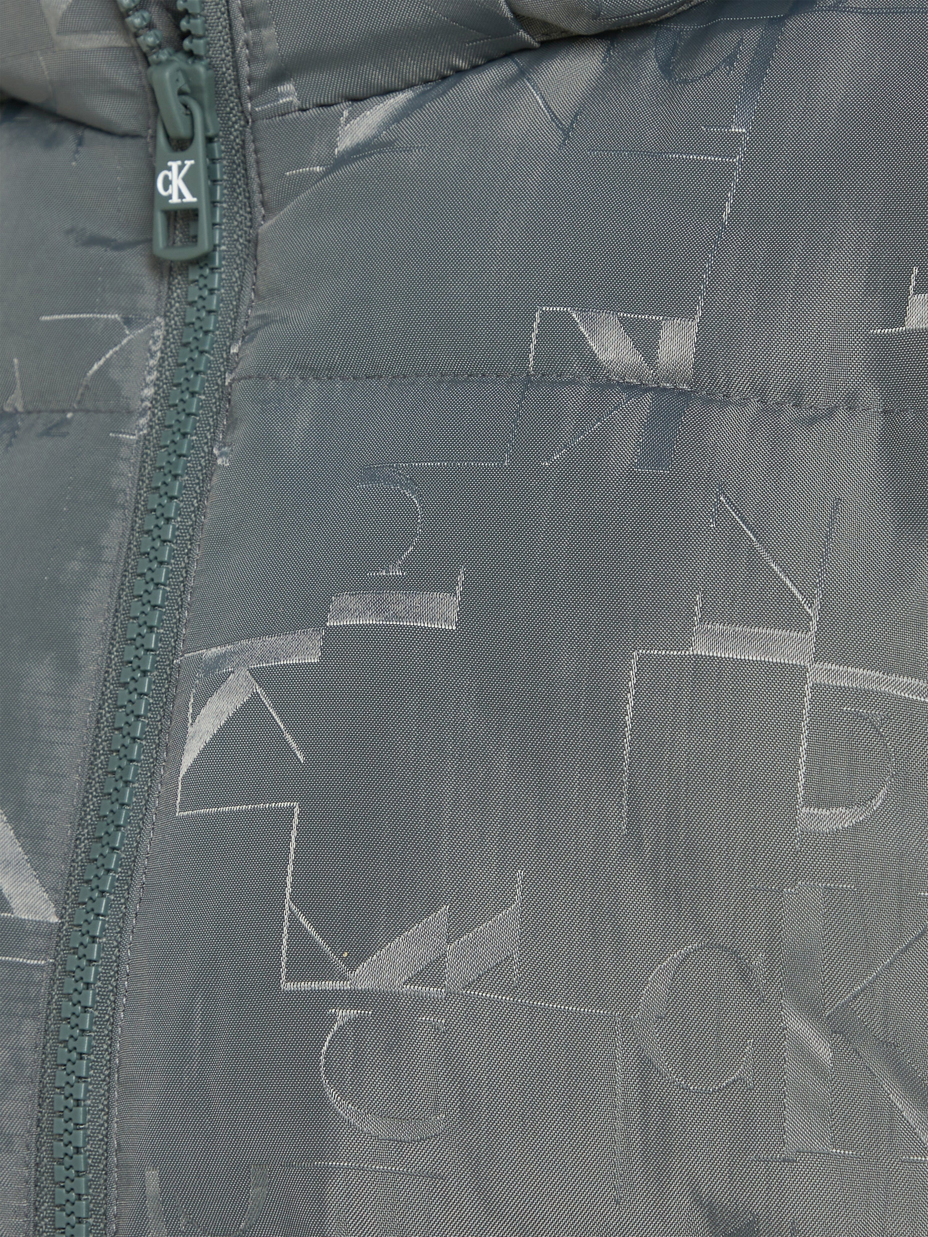Boys City Grid Jacquard Gilet in Grey