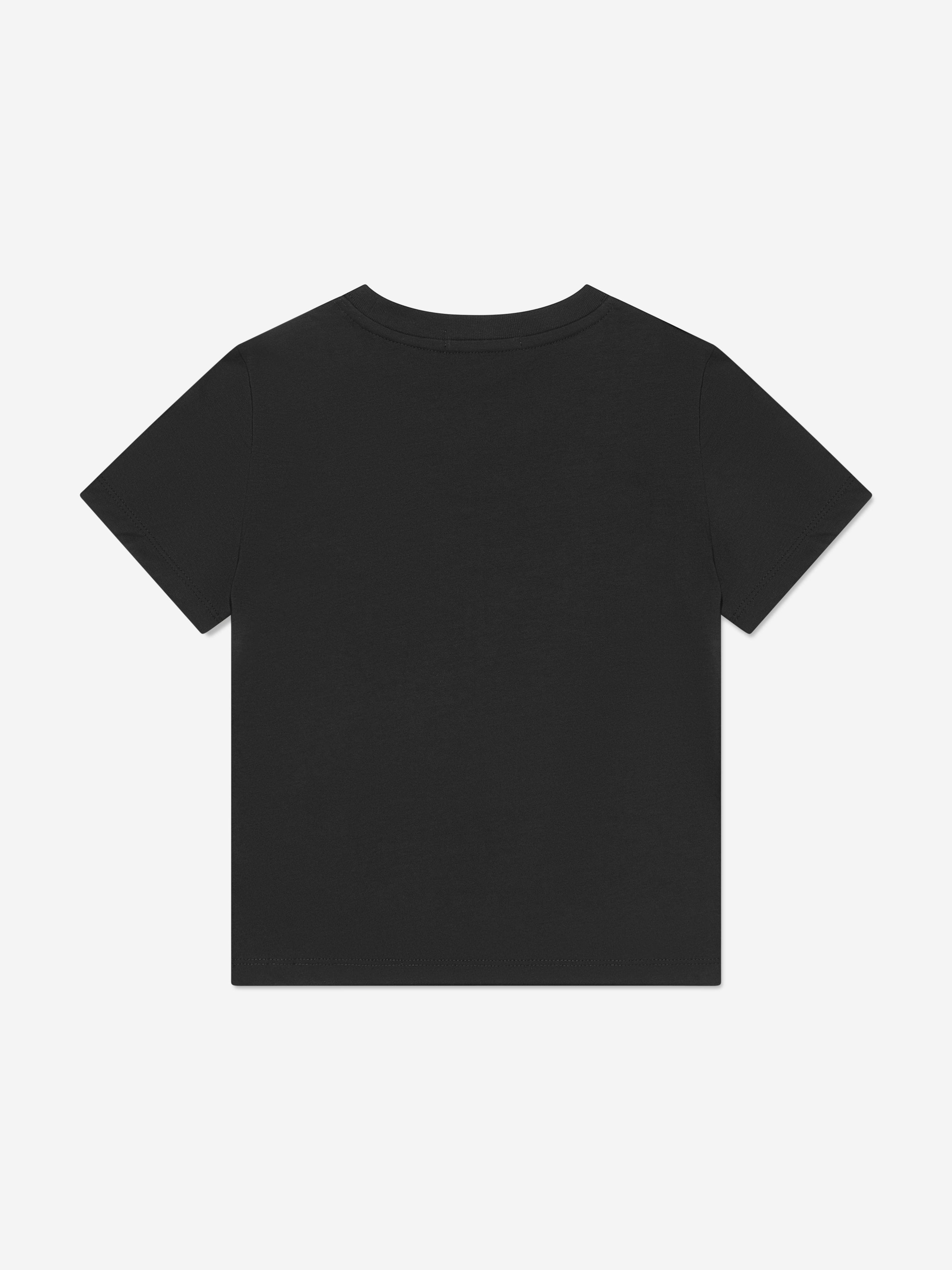 Calvin Klein Boys Pixel Logo Relaxed T-Shirt in Black