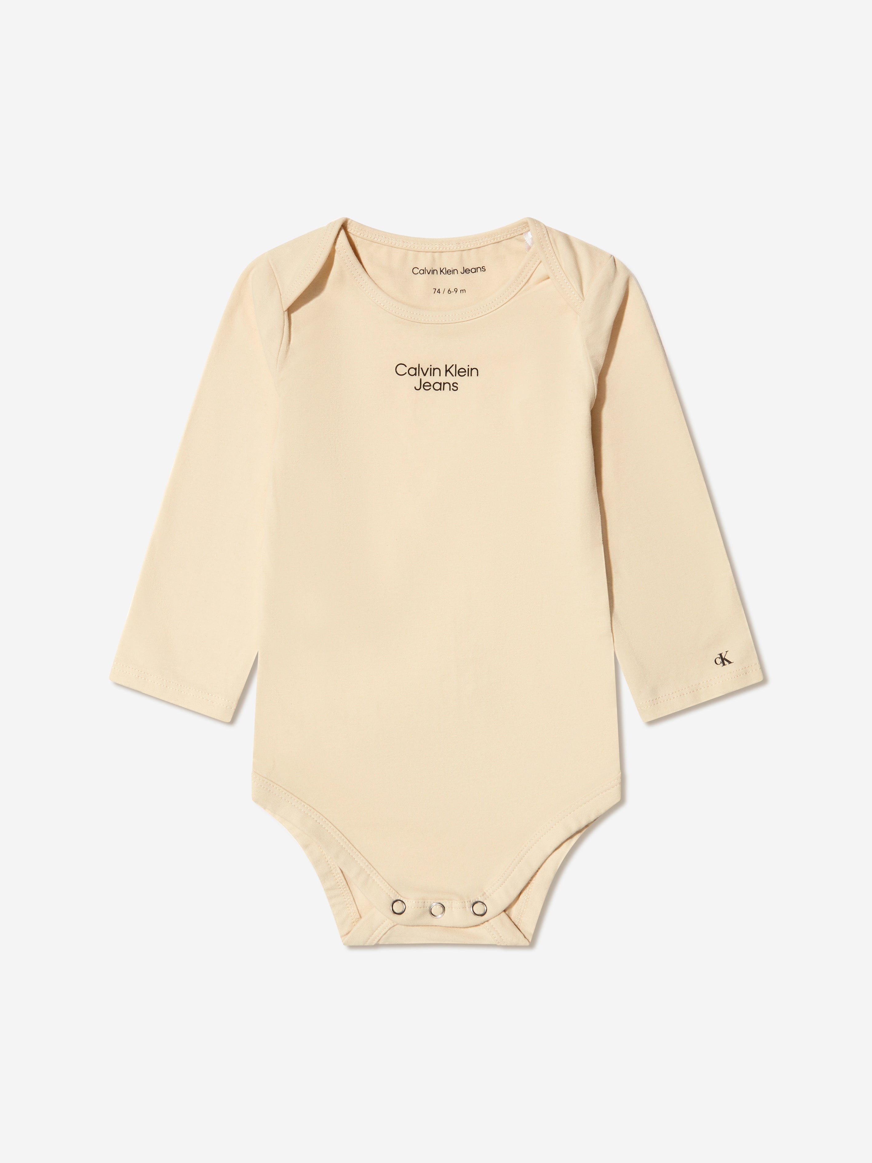 Calvin Klein Baby Unisex Organic Cotton Bodysuit Gift Set
