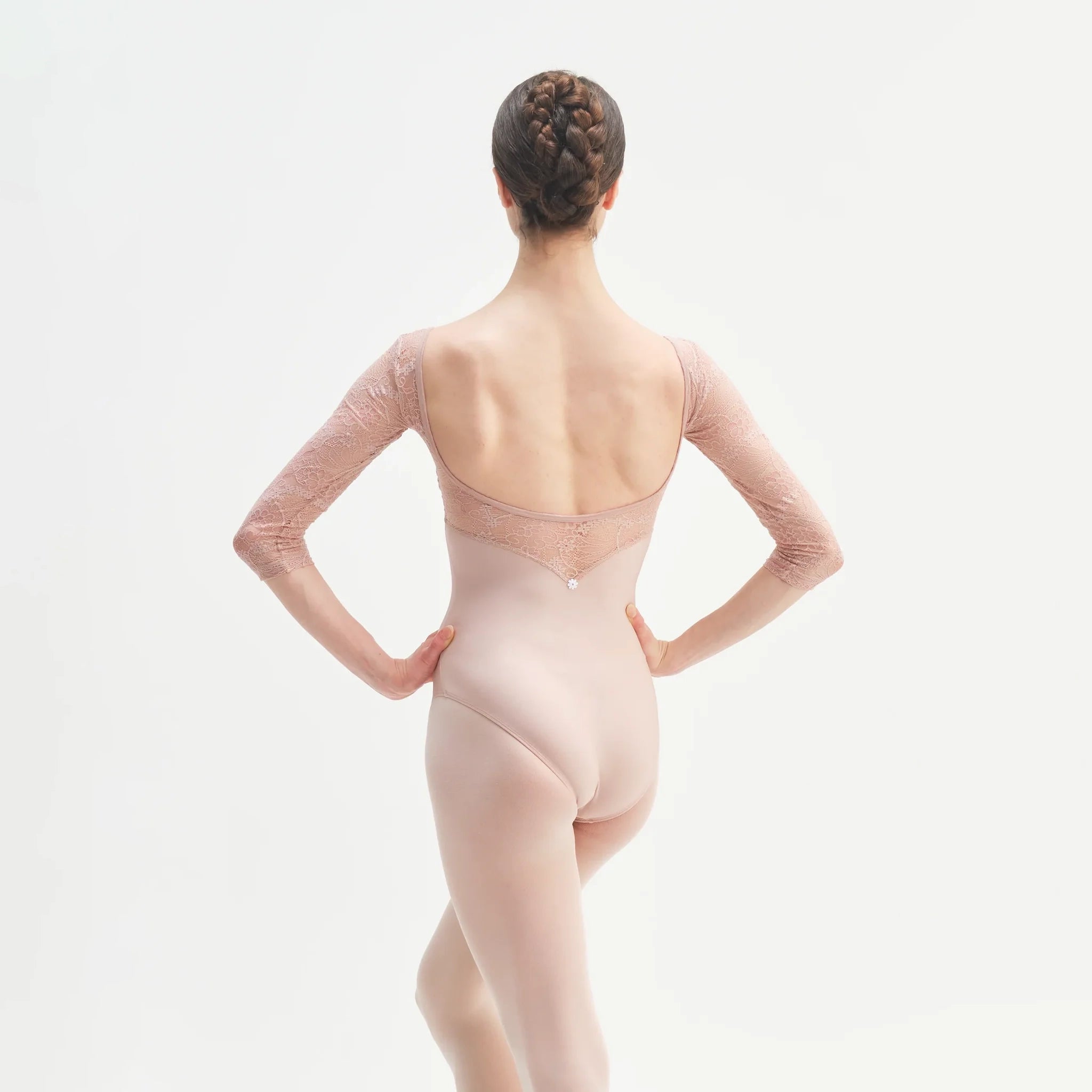 Girls Light Pink "MAIA" Ballet Onesies(KC17036-C2/L09+L17+PD09 - ROSE)