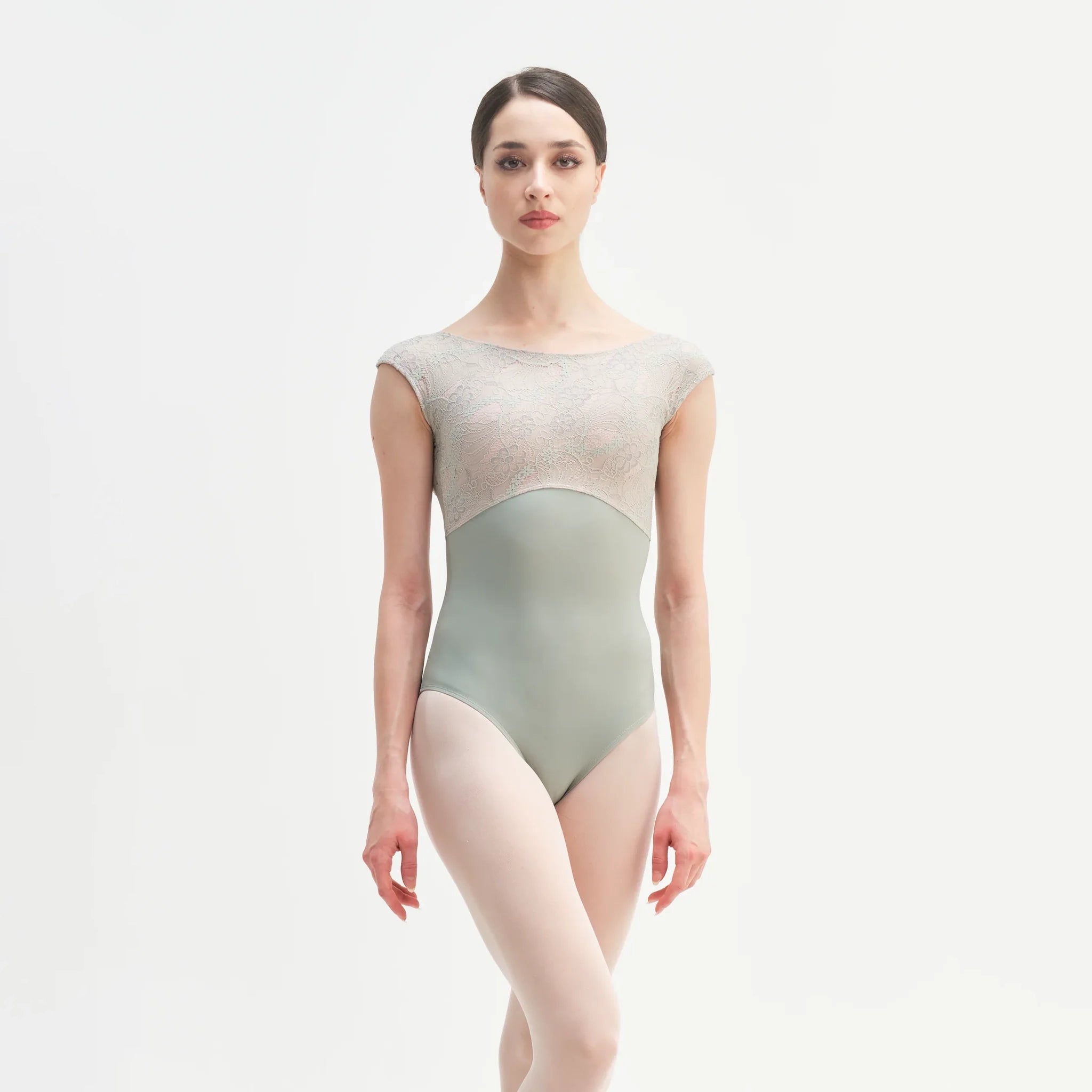 Women Sage "MINERVA" Ballet Onesies(CD14060-C3/L17+L09+PD17 ARGENTO)