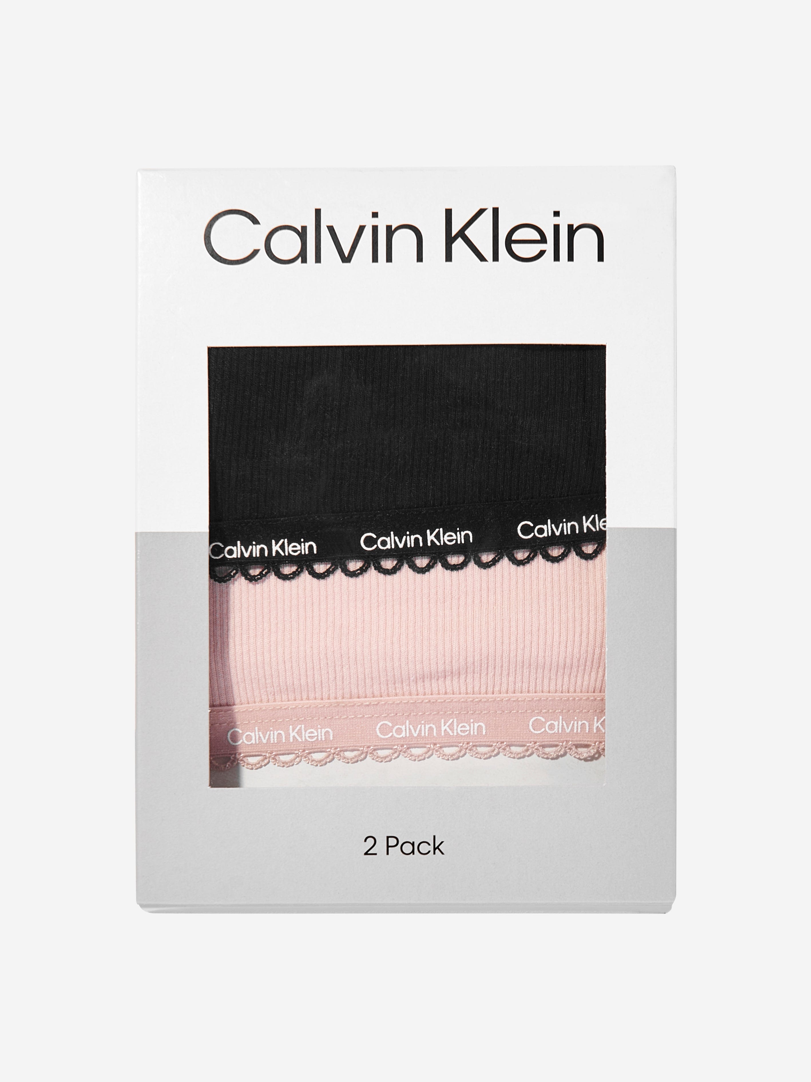Calvin Klein Girls 2 Pack Bralette Set in Multicolour