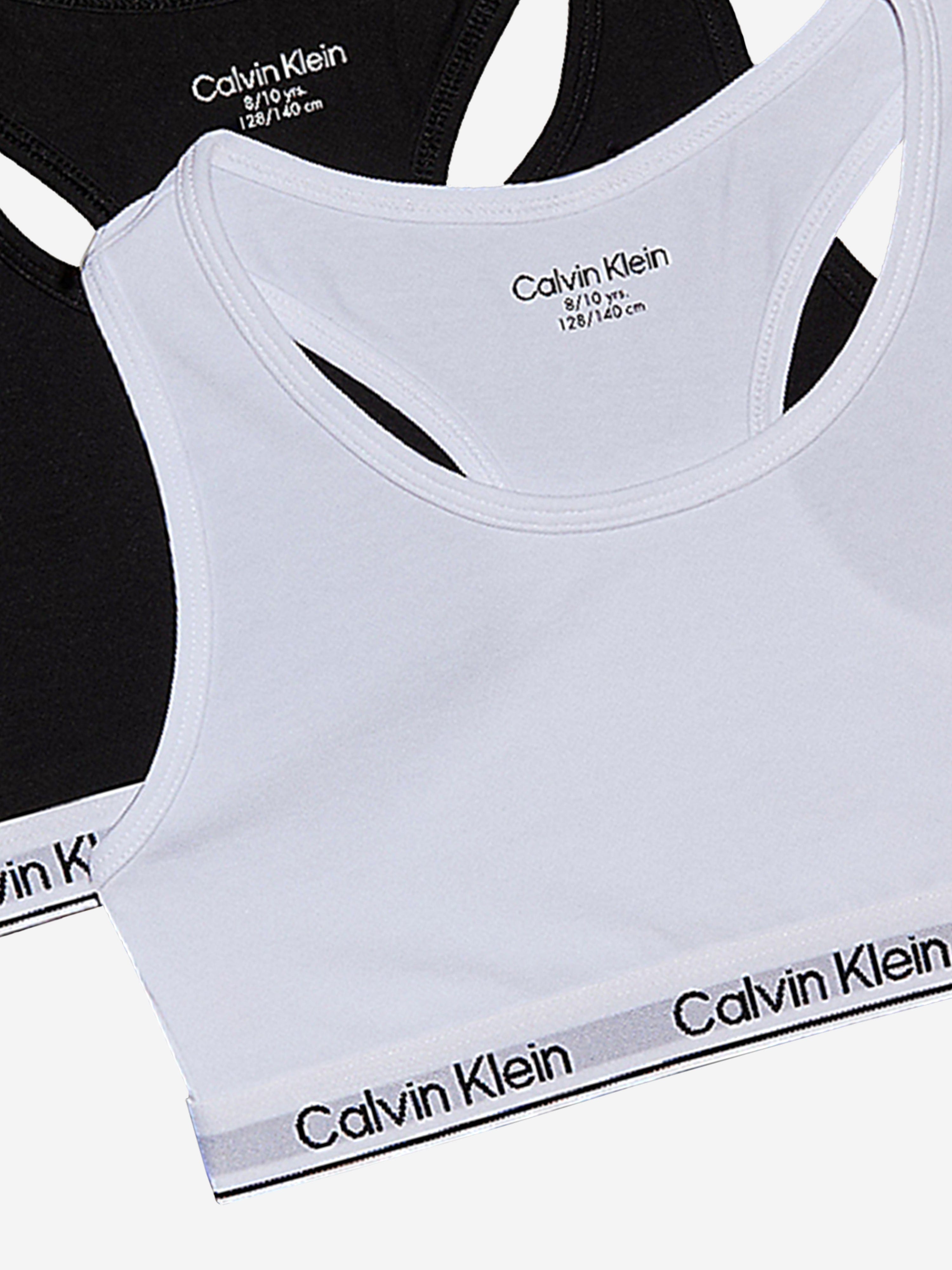 Calvin Klein Girls 2 Pack Bralette Set in Multicolour