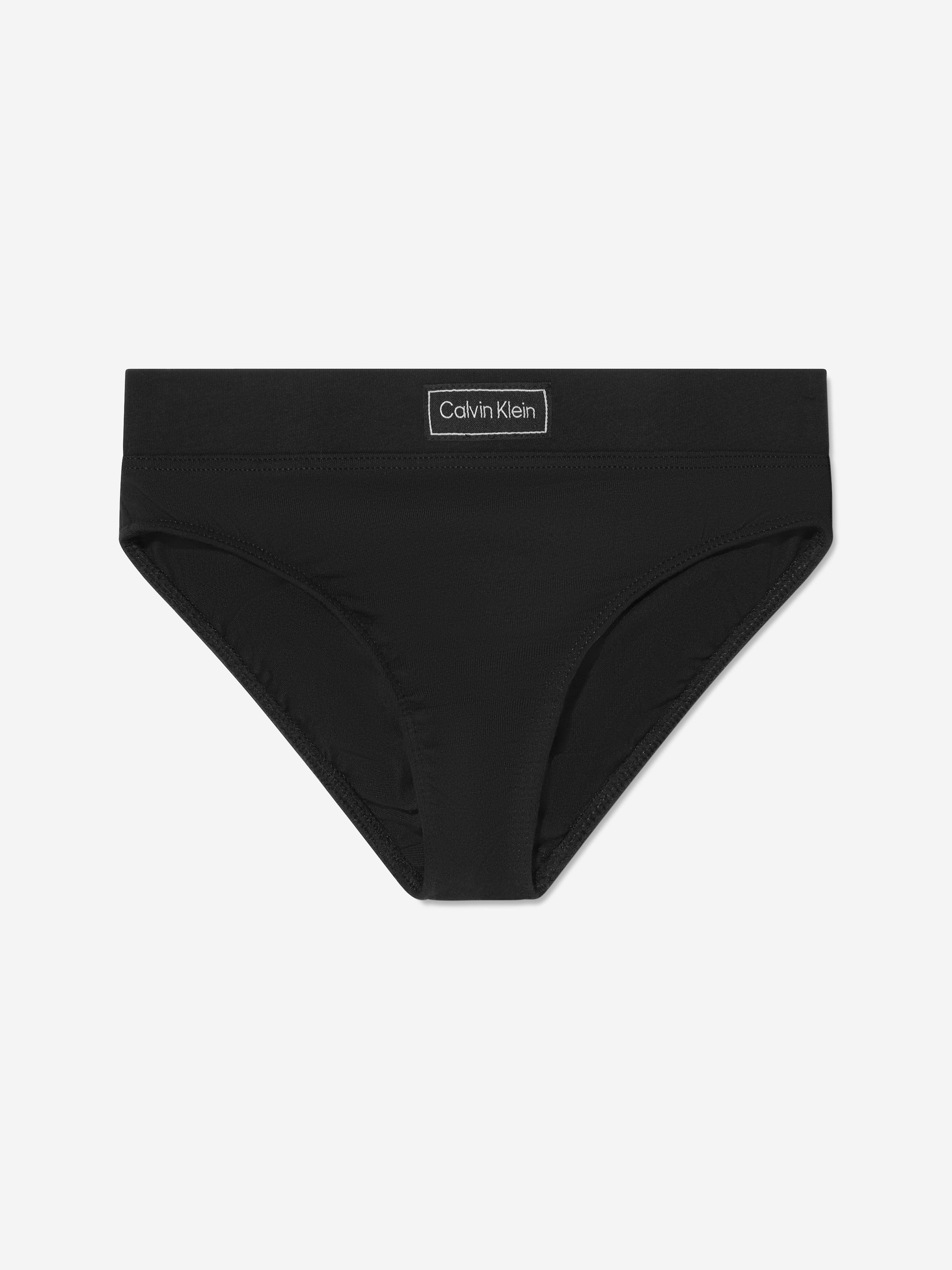 Calvin Klein Girls Bikini Knickers Set (2 Pack) in Black