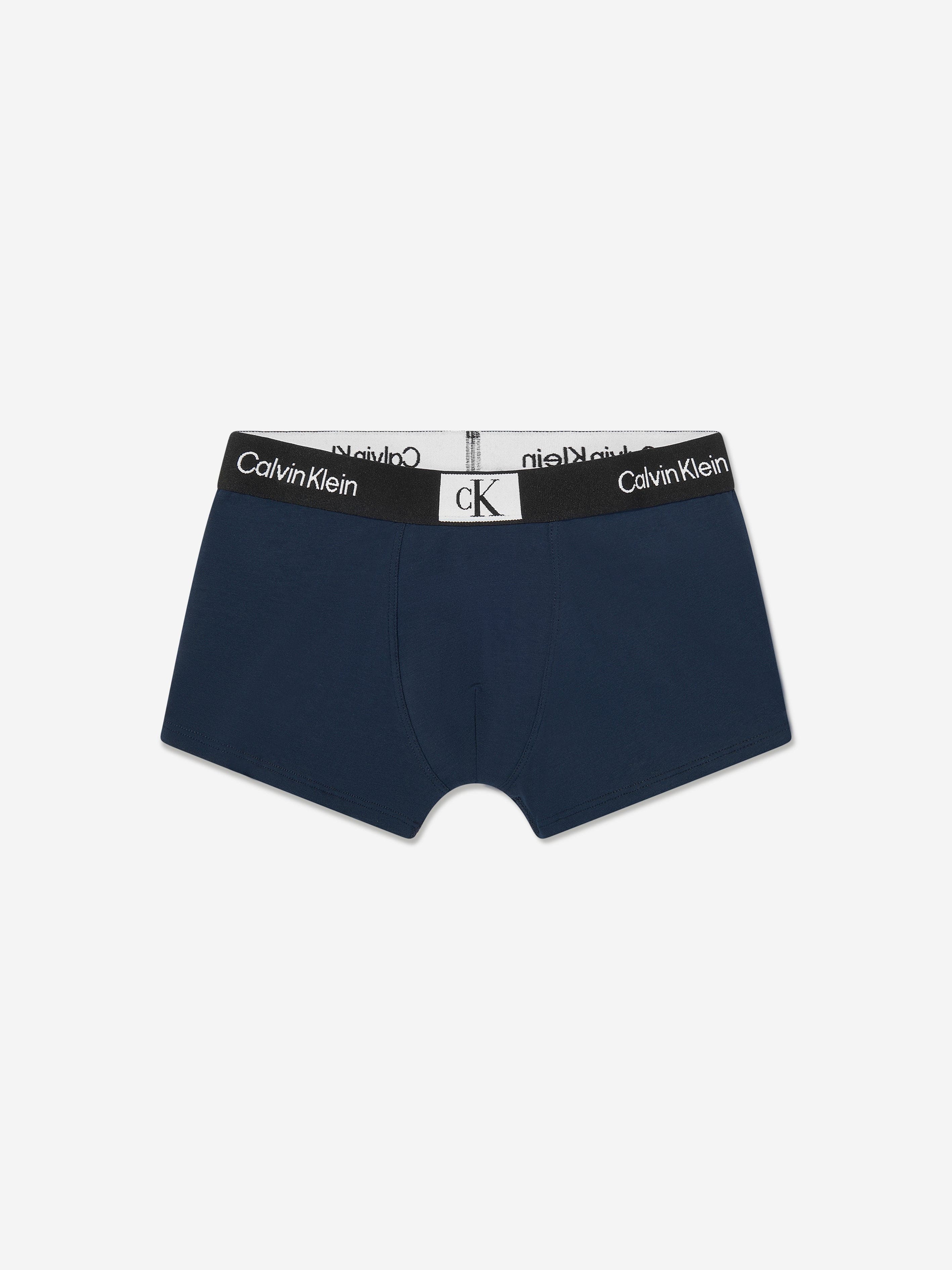Calvin Klein Boys 3 Pack Boxer Shorts Set in Navy