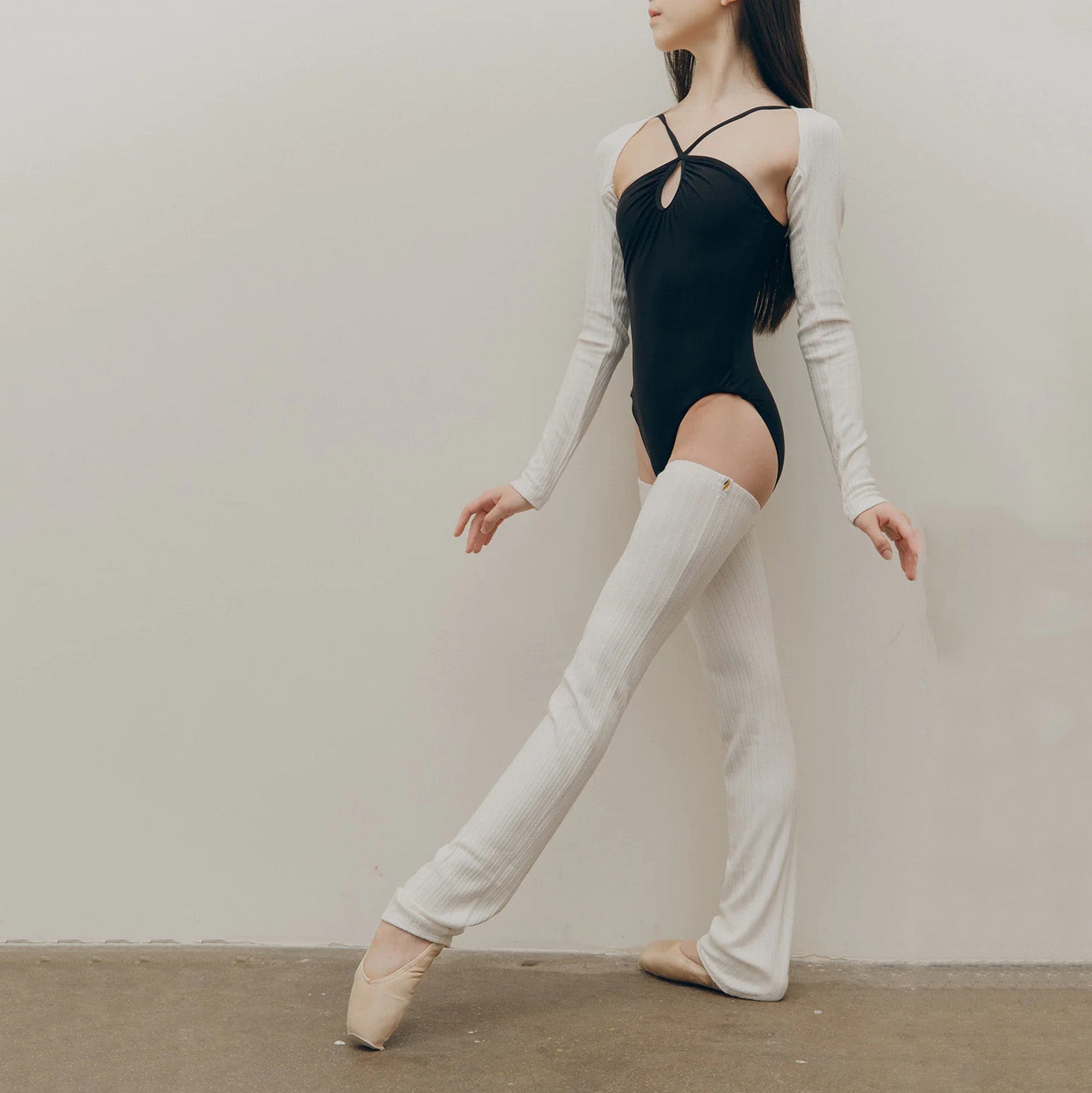 Boys & Girls White Ballet Warm Up Socks