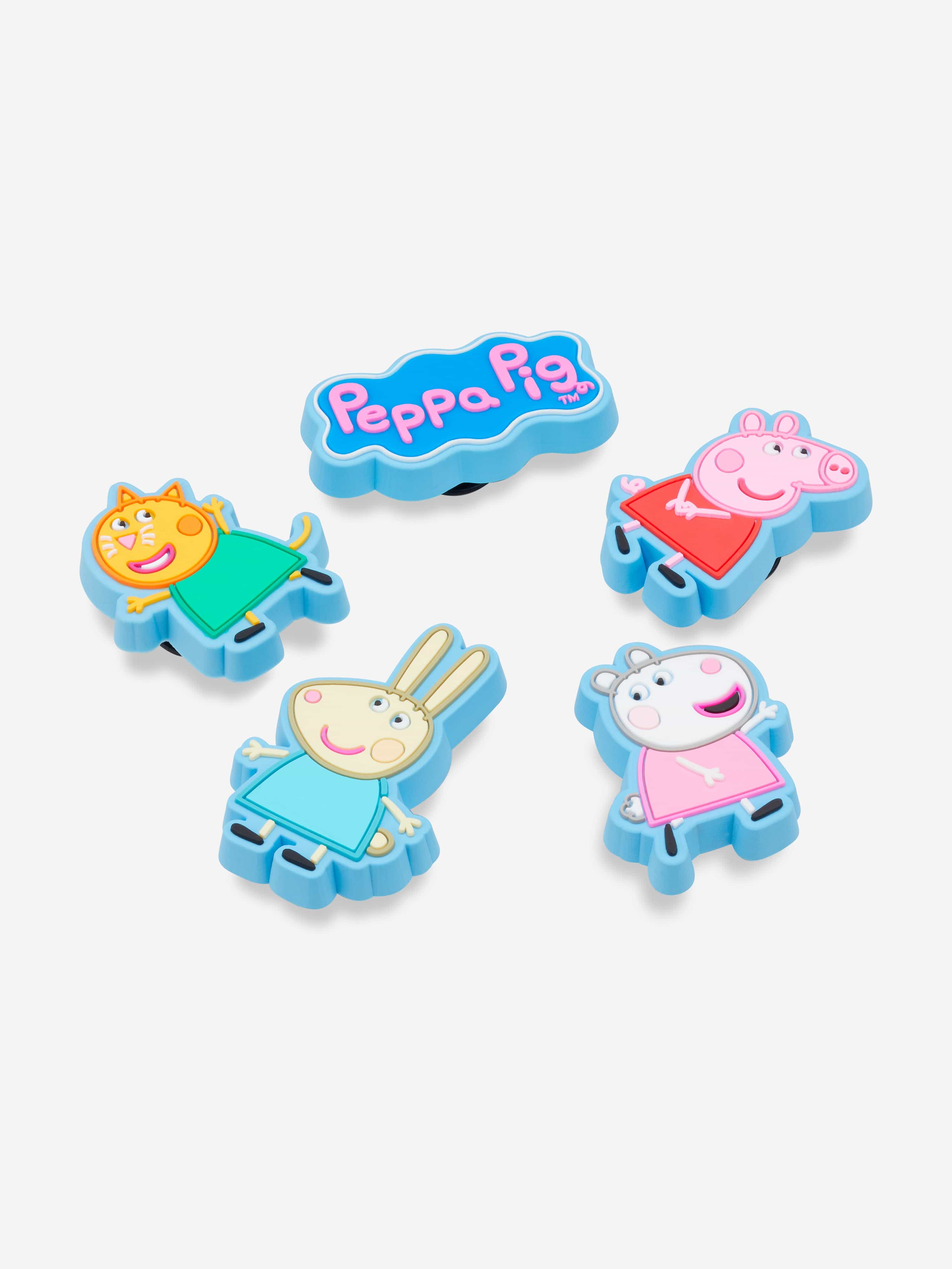 Kids Peppa Pig Jibbitz™ Charm 5 Pack in Multicolour
