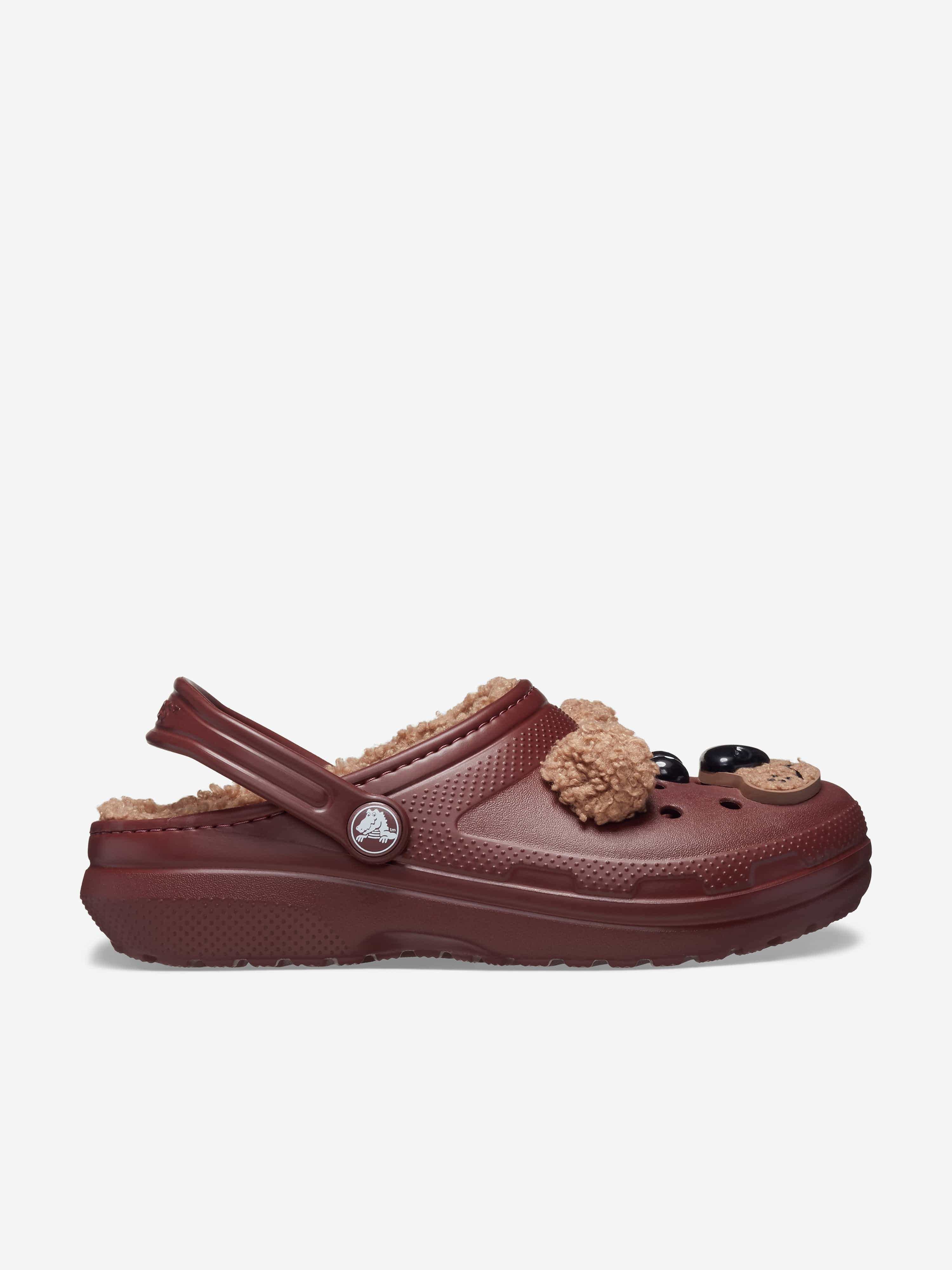 Kids Classic Lined I Am Bear Clog in Brown