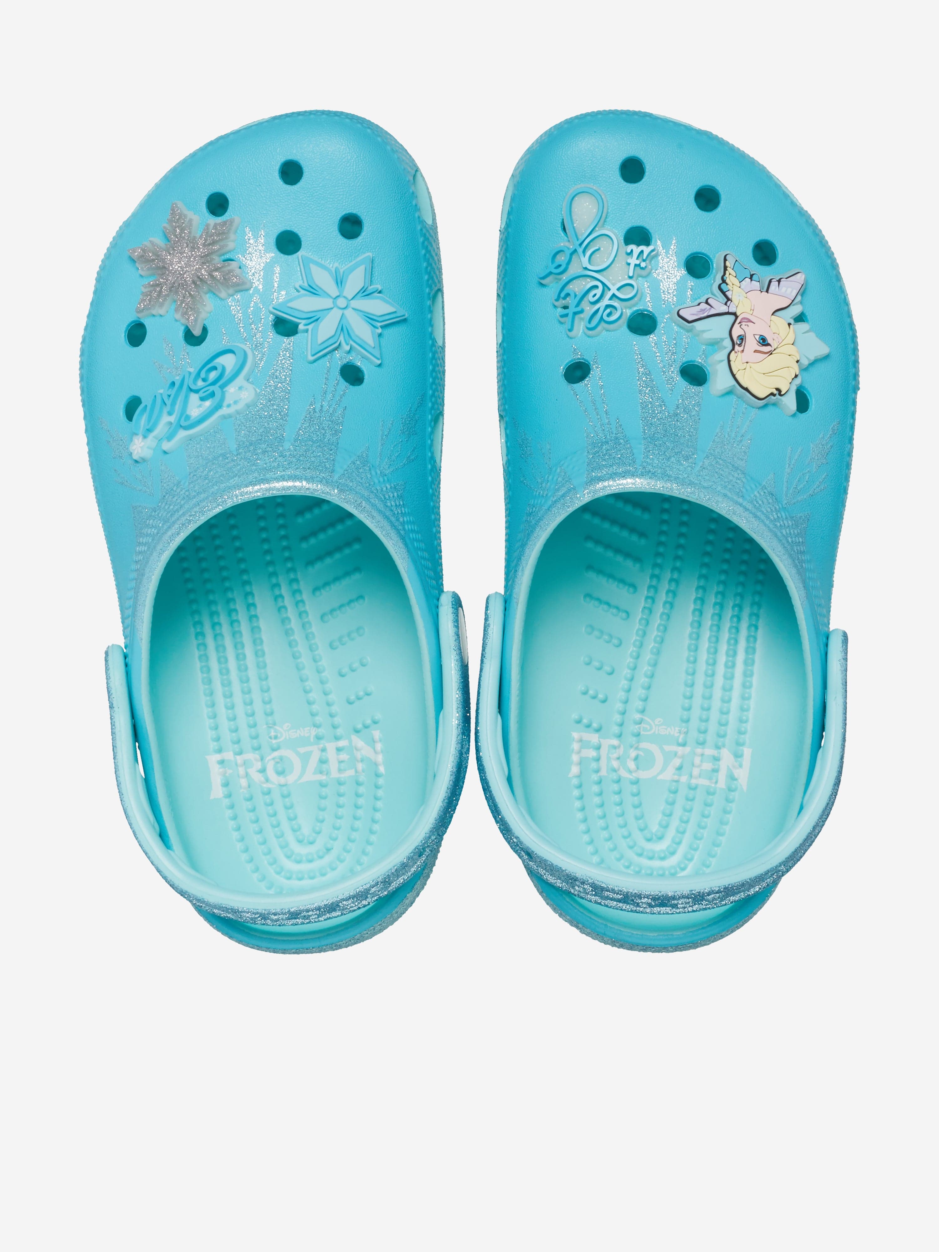 Girls Frozen Elsa Classic Clog in Blue