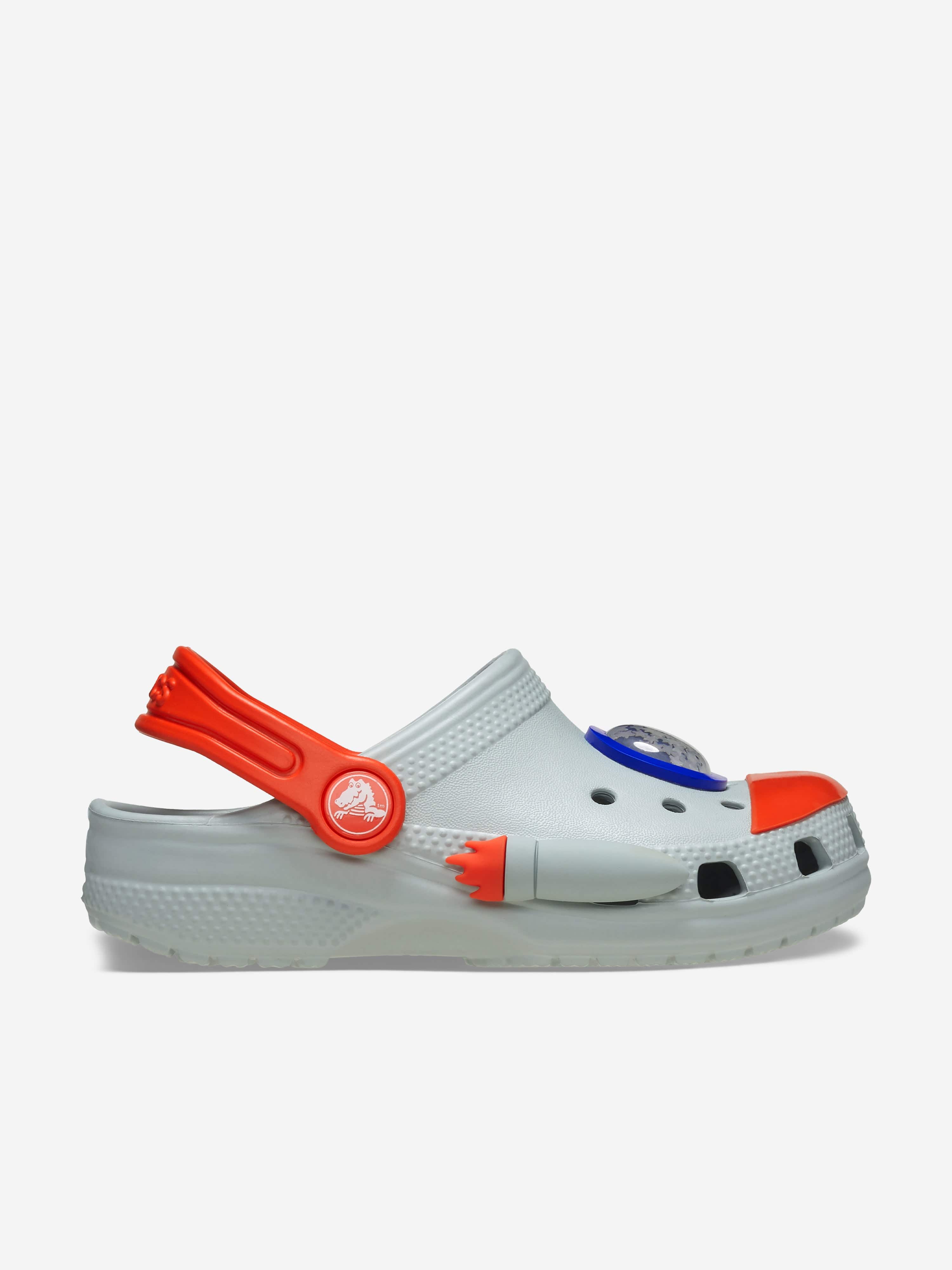 Boys Classic Rocket Ship Clog in Grey