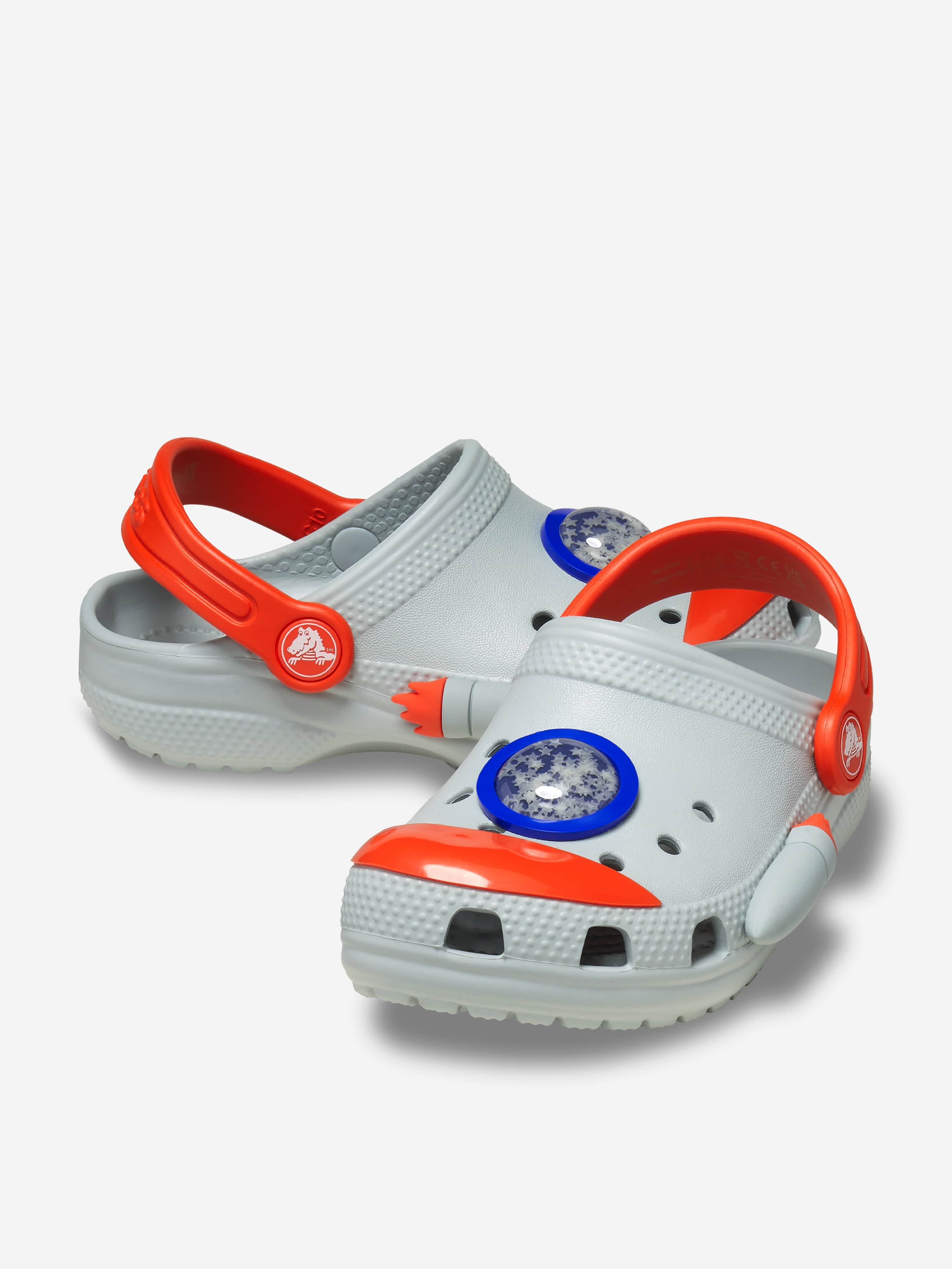 Boys Classic Rocket Ship Clog in Grey