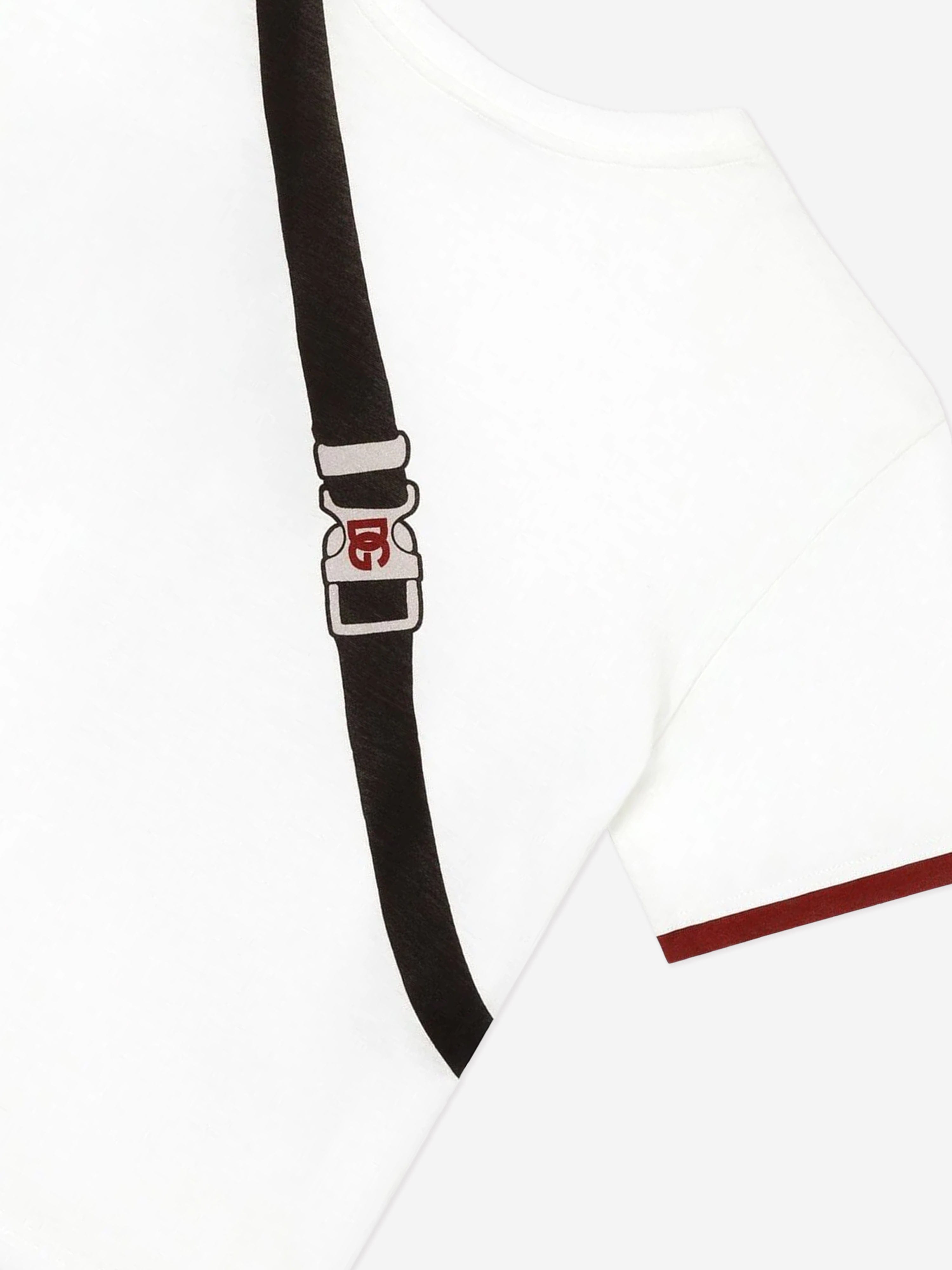 Dolce & Gabbana Boys Bag Print T-Shirt in White