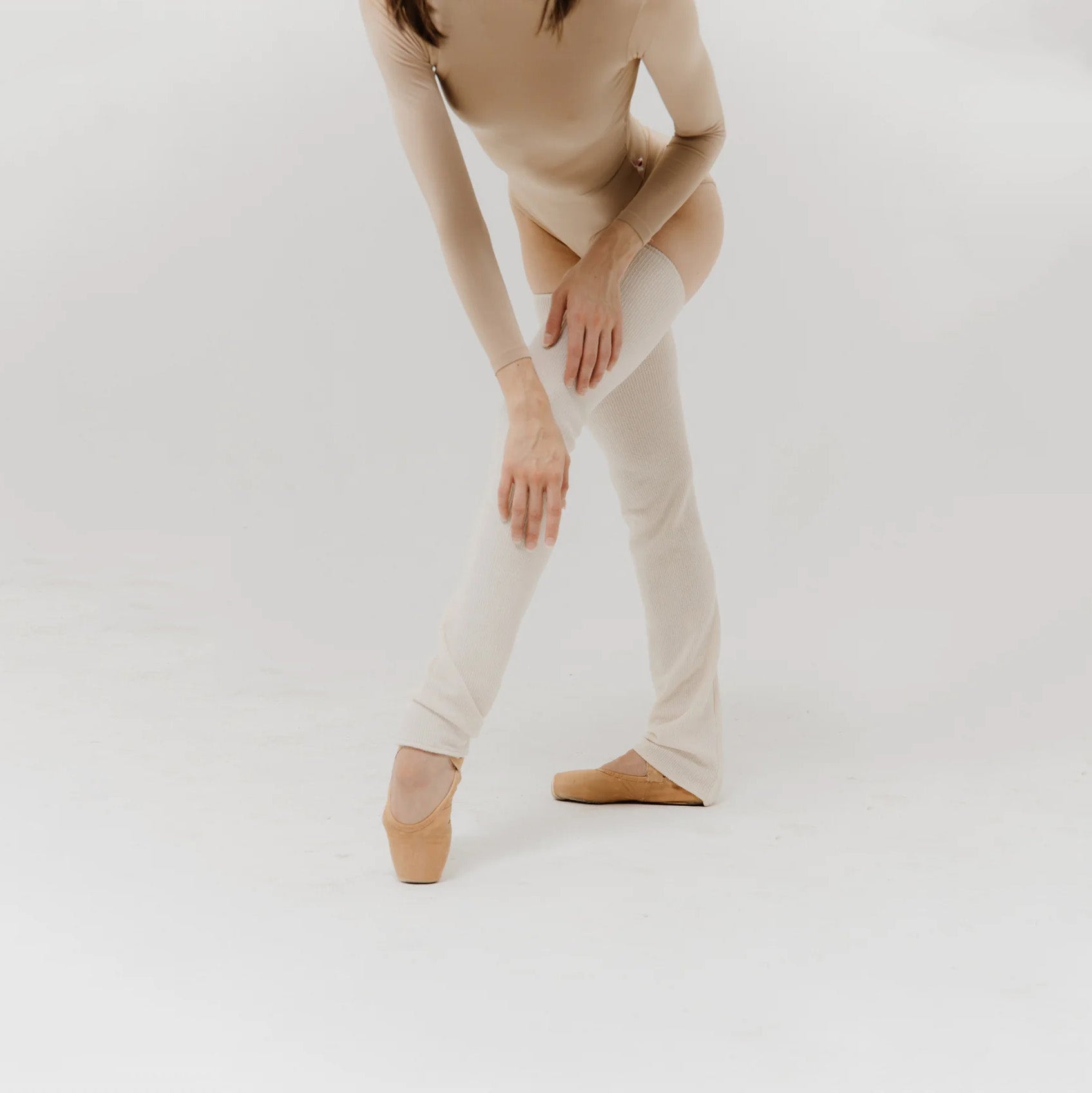 Boys & Girls White Ballet Warm Up Socks