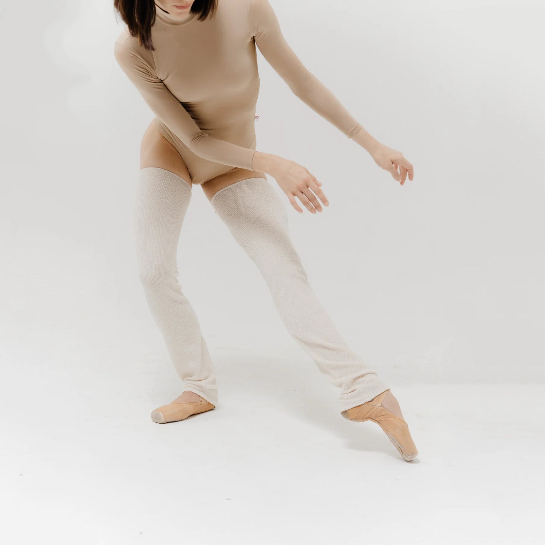 Boys & Girls White Ballet Warm Up Socks