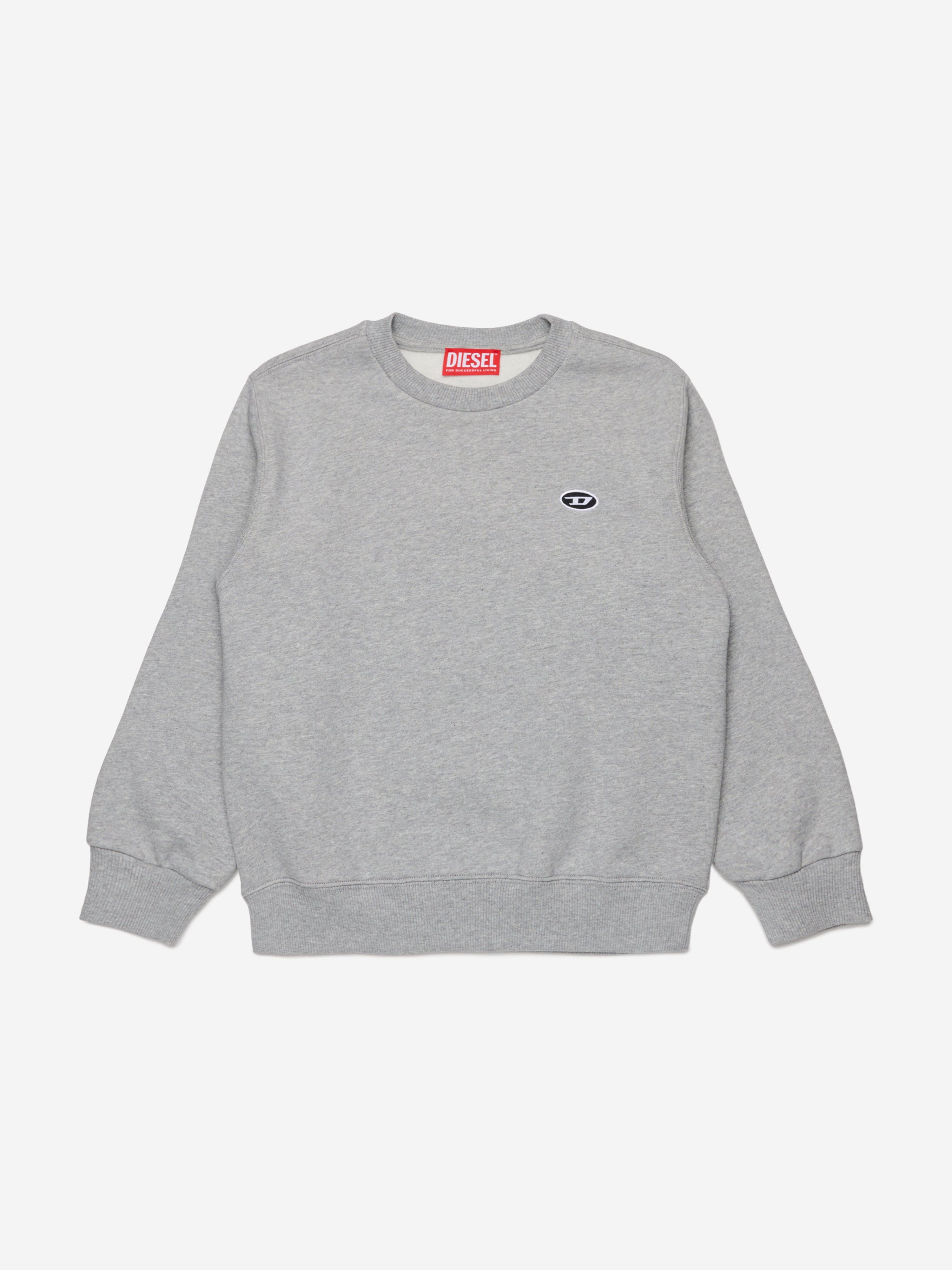 Diesel Boys Logo Sweatshirt in Grey