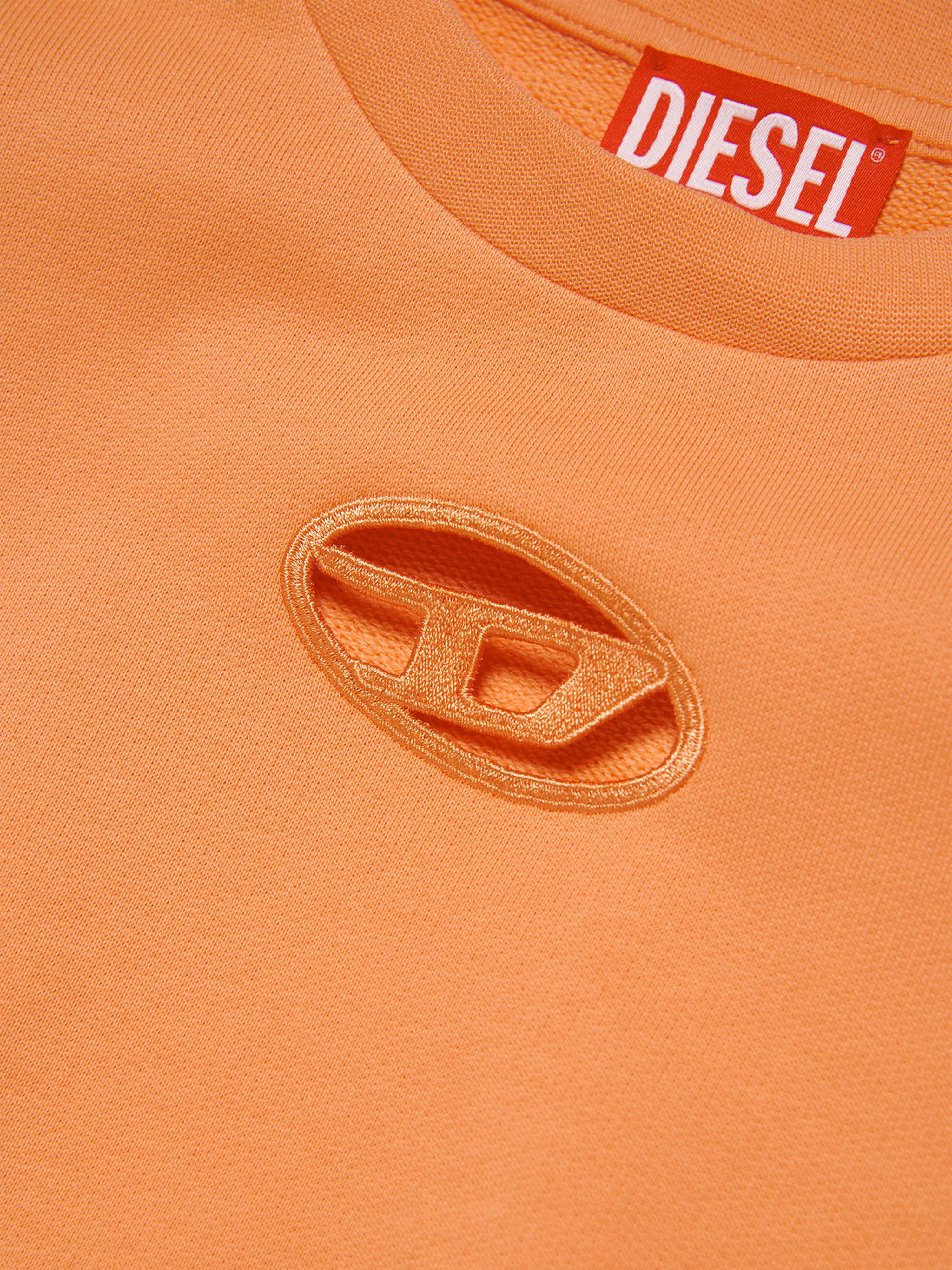 Diesel Girls Logo Sweatshirt in Orange