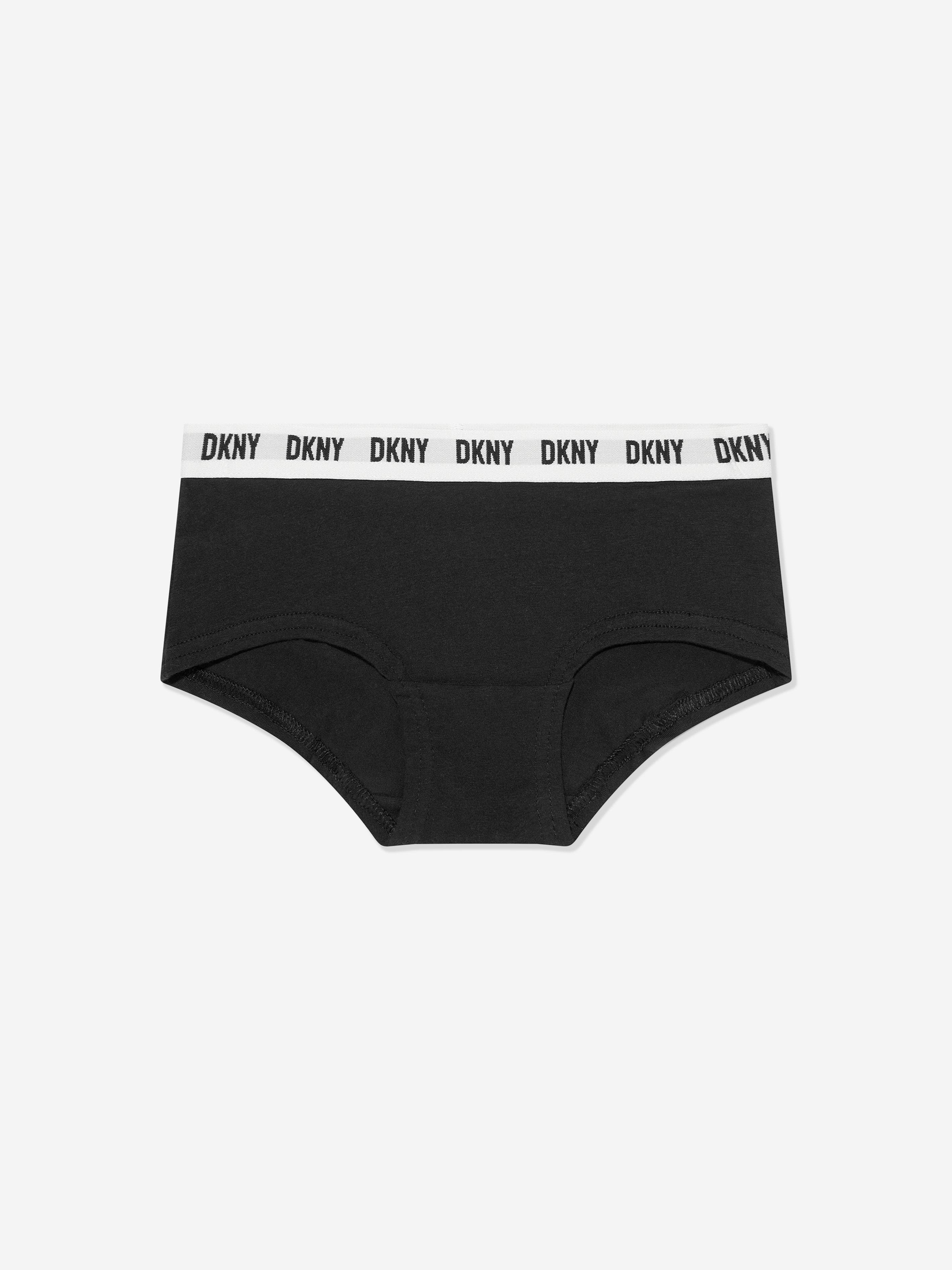 DKNY Girls 3 Pack Hipster Knickers Set in Black