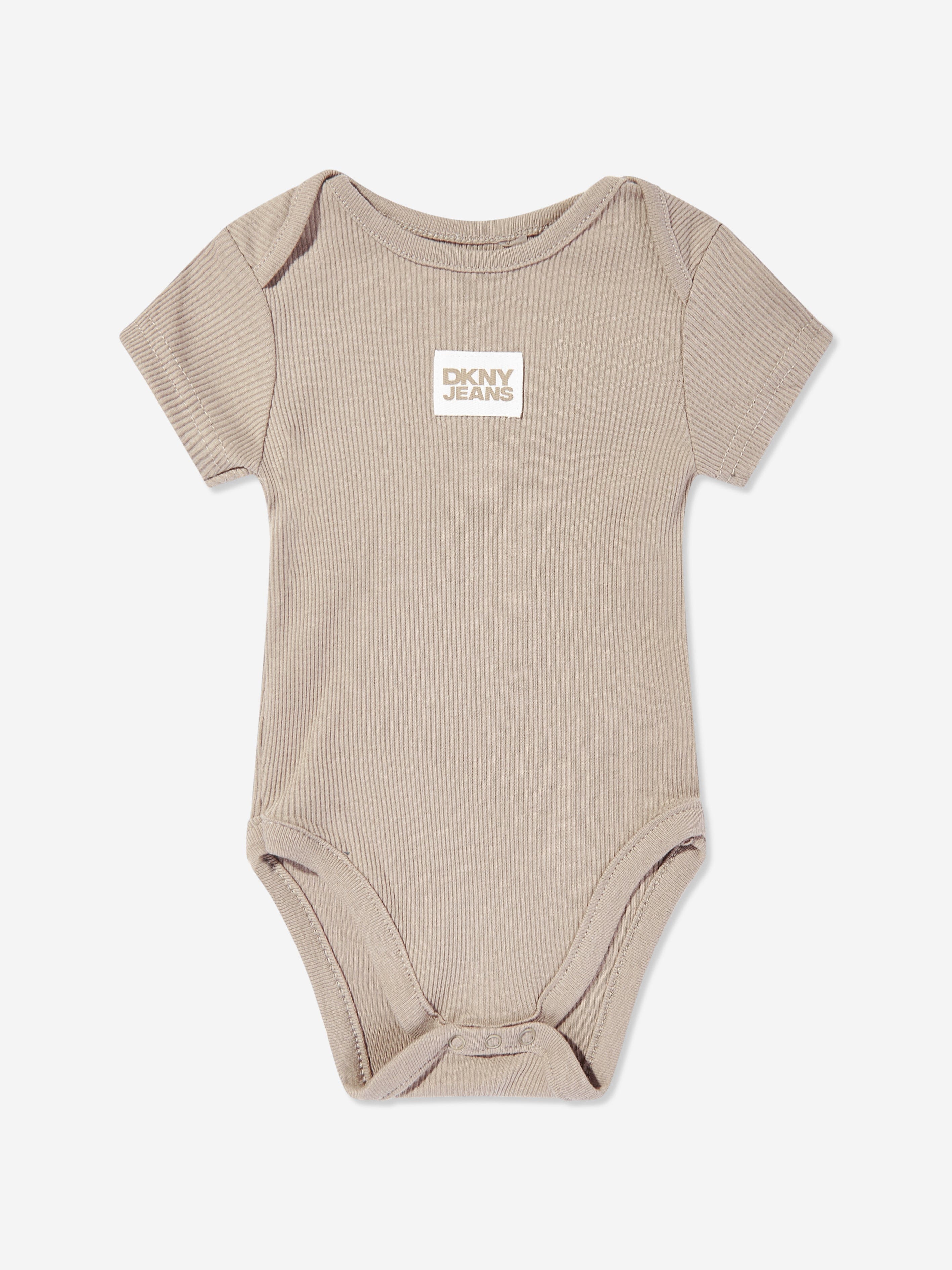 DKNY Baby 3 Piece Babygrow Set in Beige