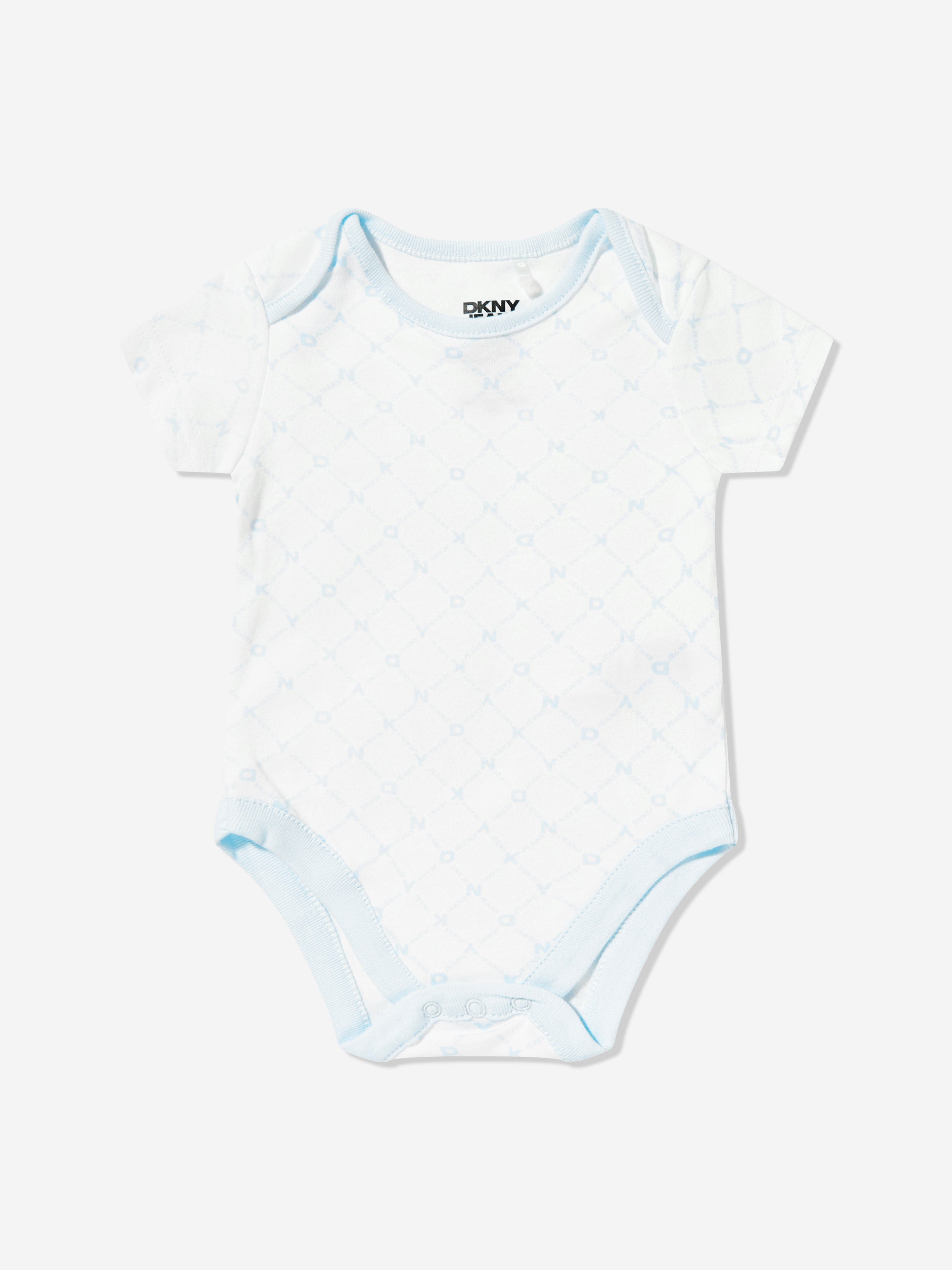 DKNY Baby Boys 4 Piece Babygrow Set in Blue