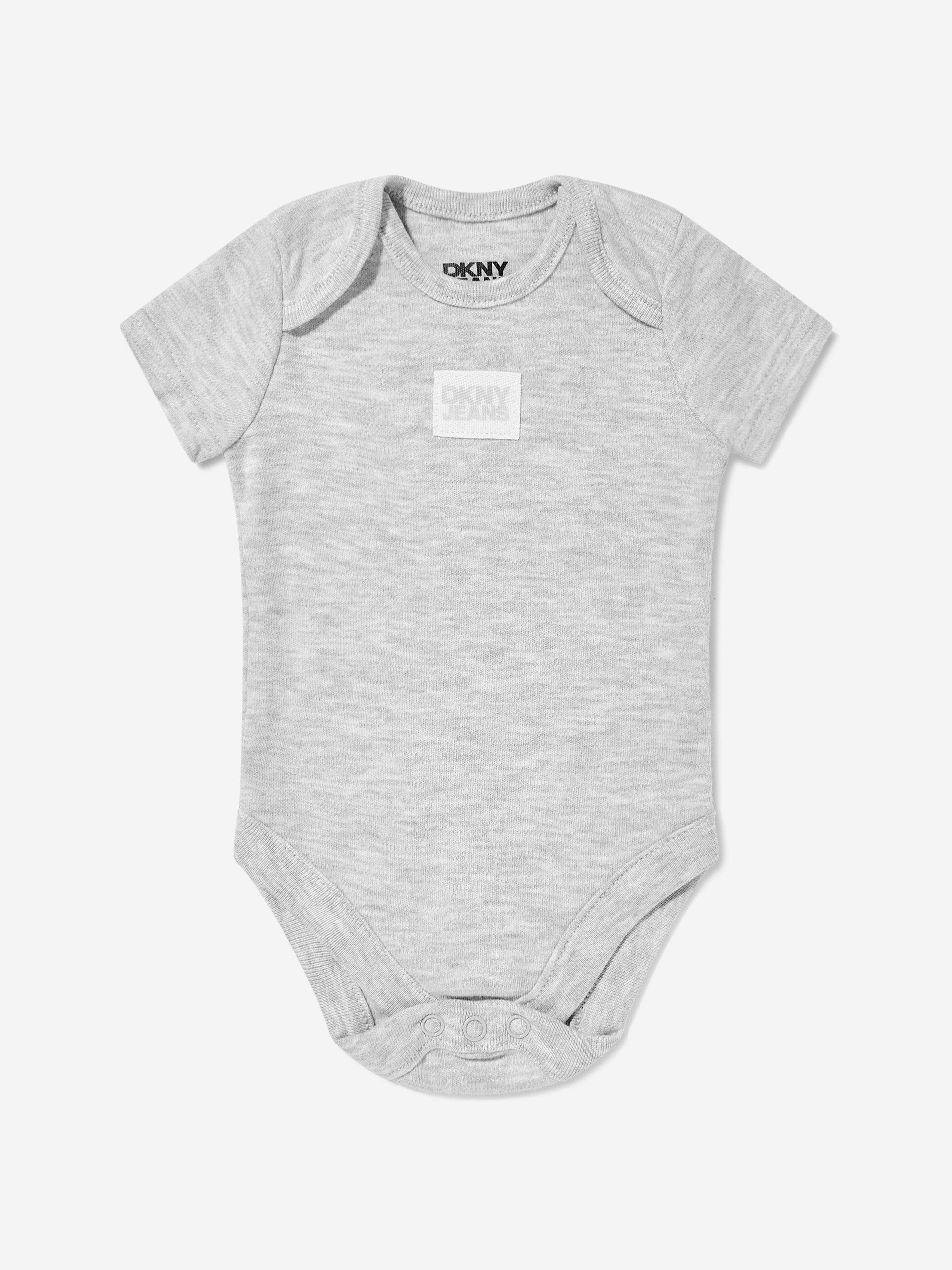 DKNY Baby Boys 5 Piece Babygrow Set in White