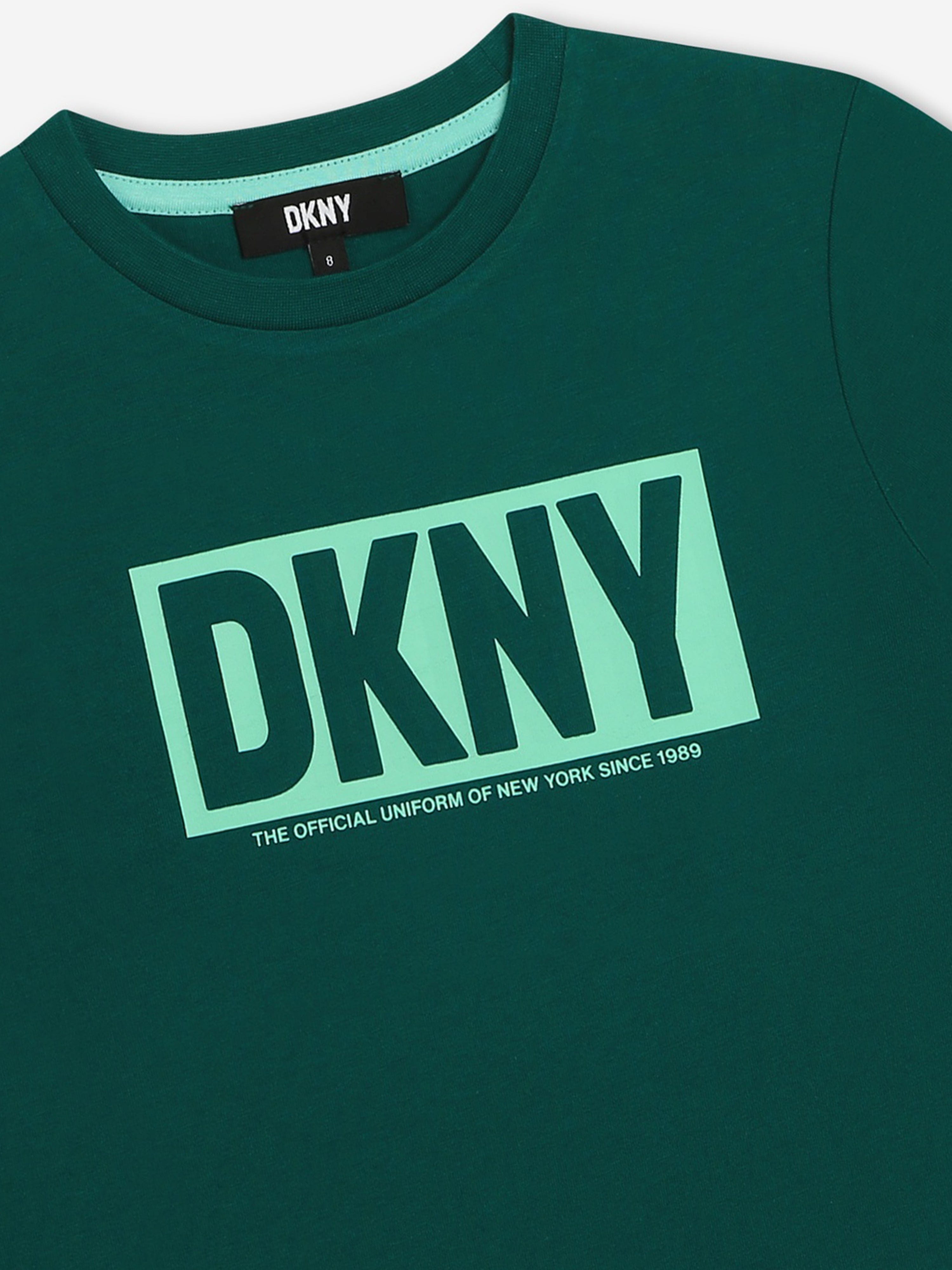DKNY Boys Logo T-Shirt in Green