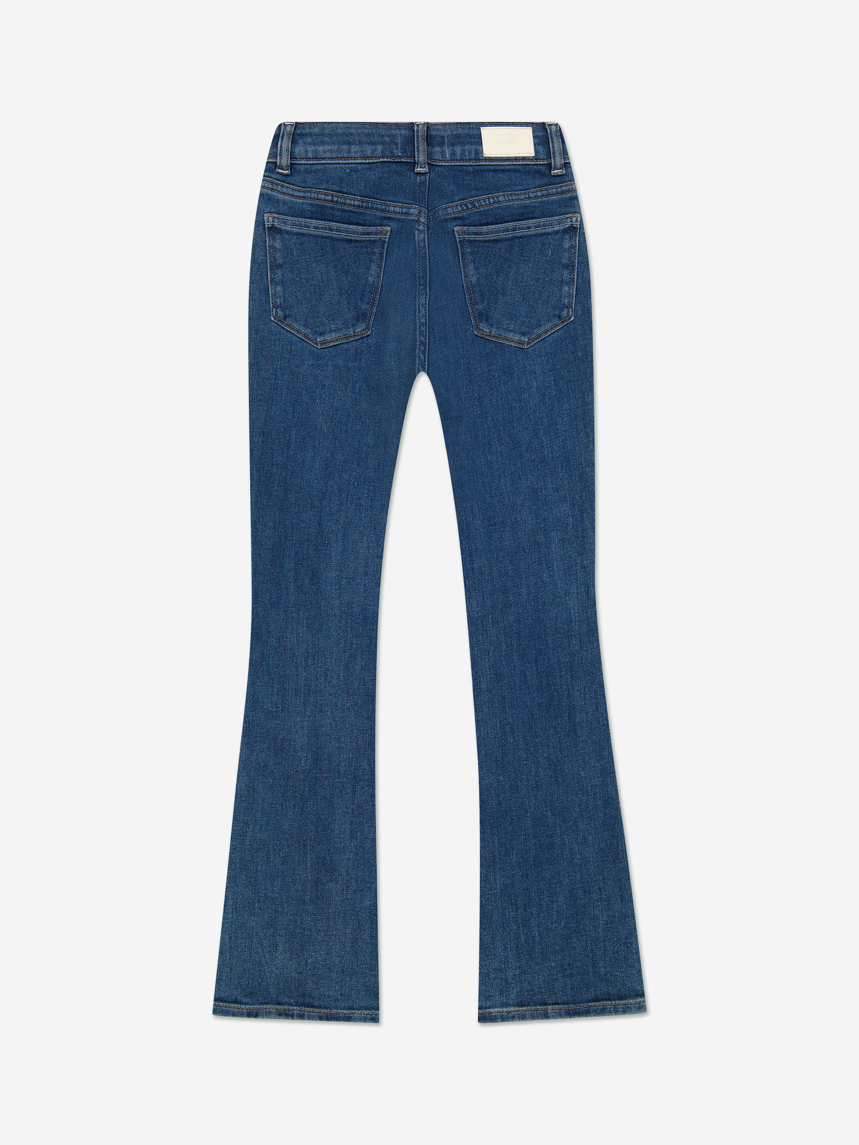 Girls Claire High Rise Bootcut Jeans in Blue