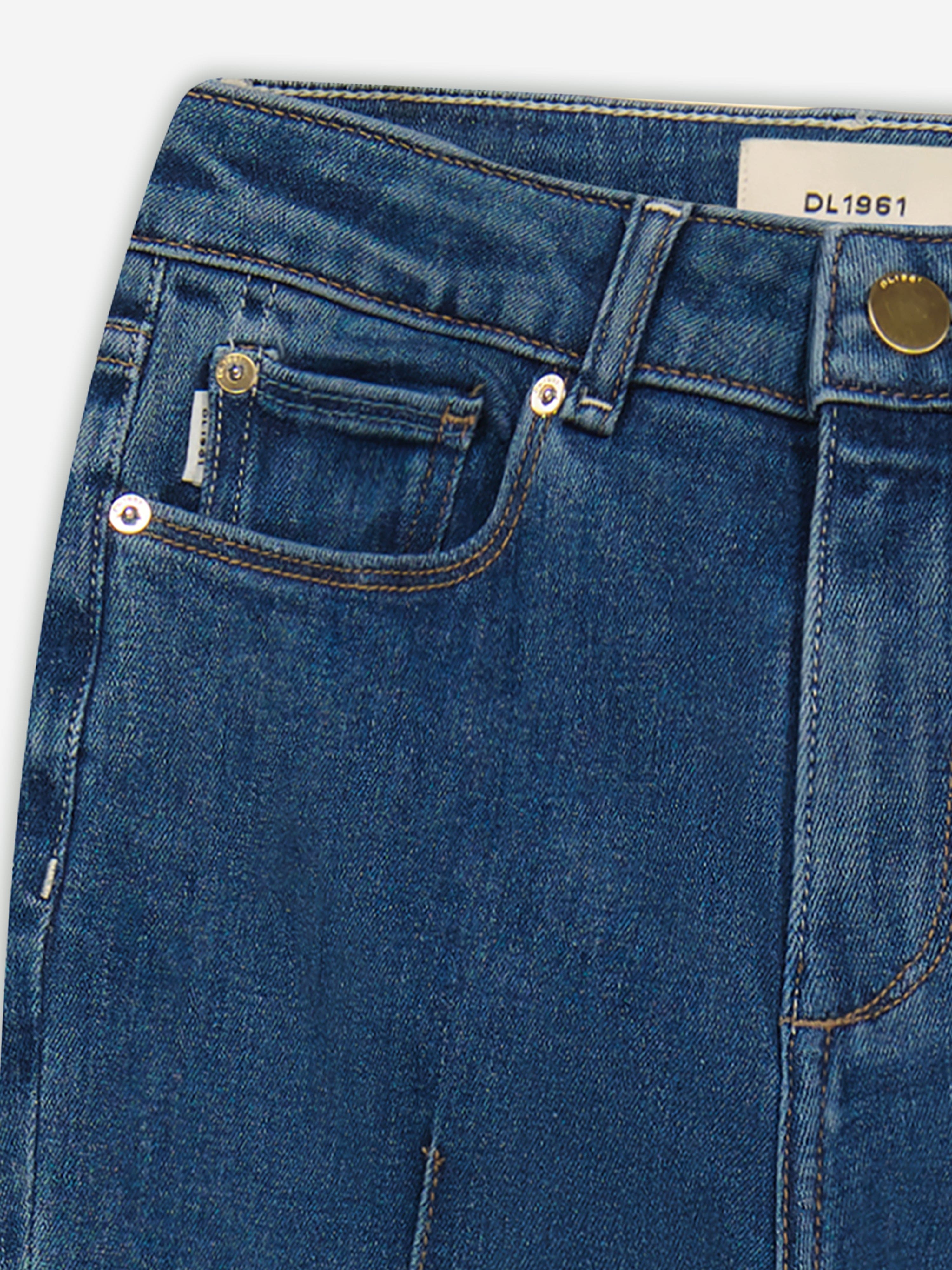Girls Claire High Rise Bootcut Jeans in Blue