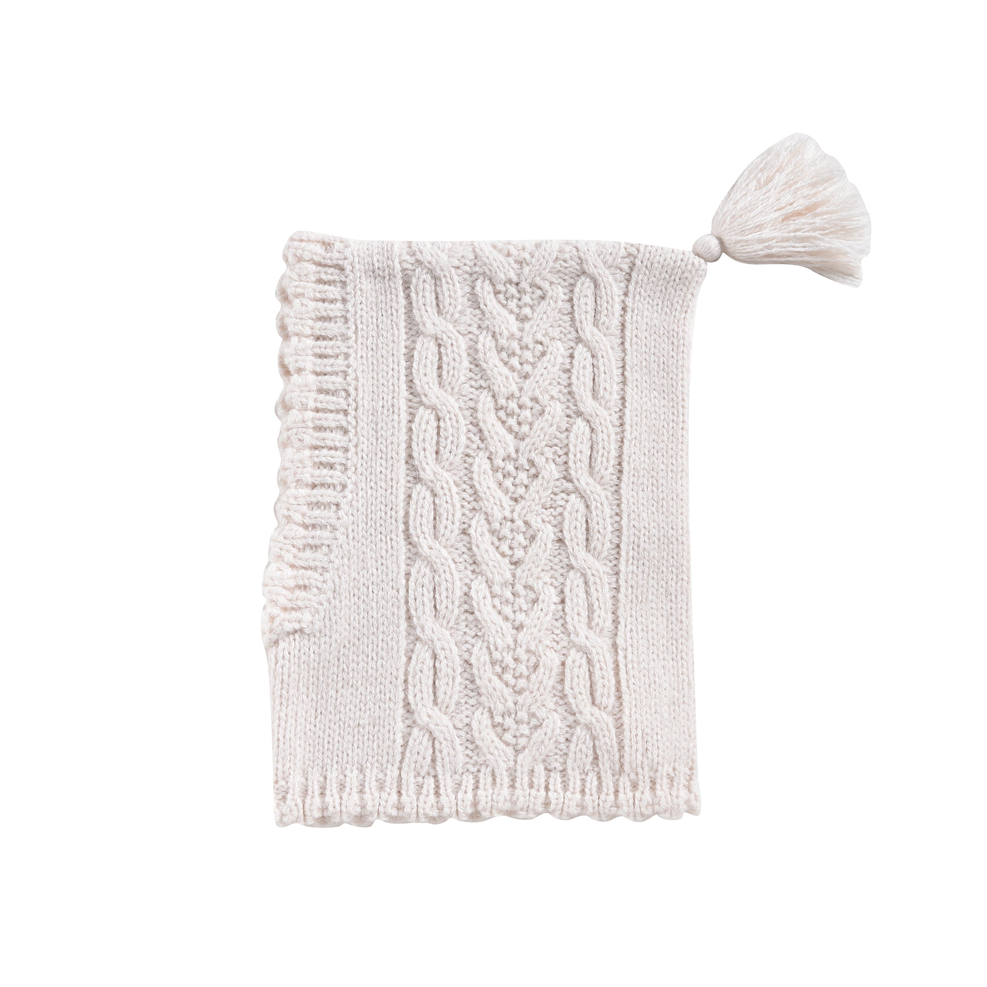 Girls White Knit Hat